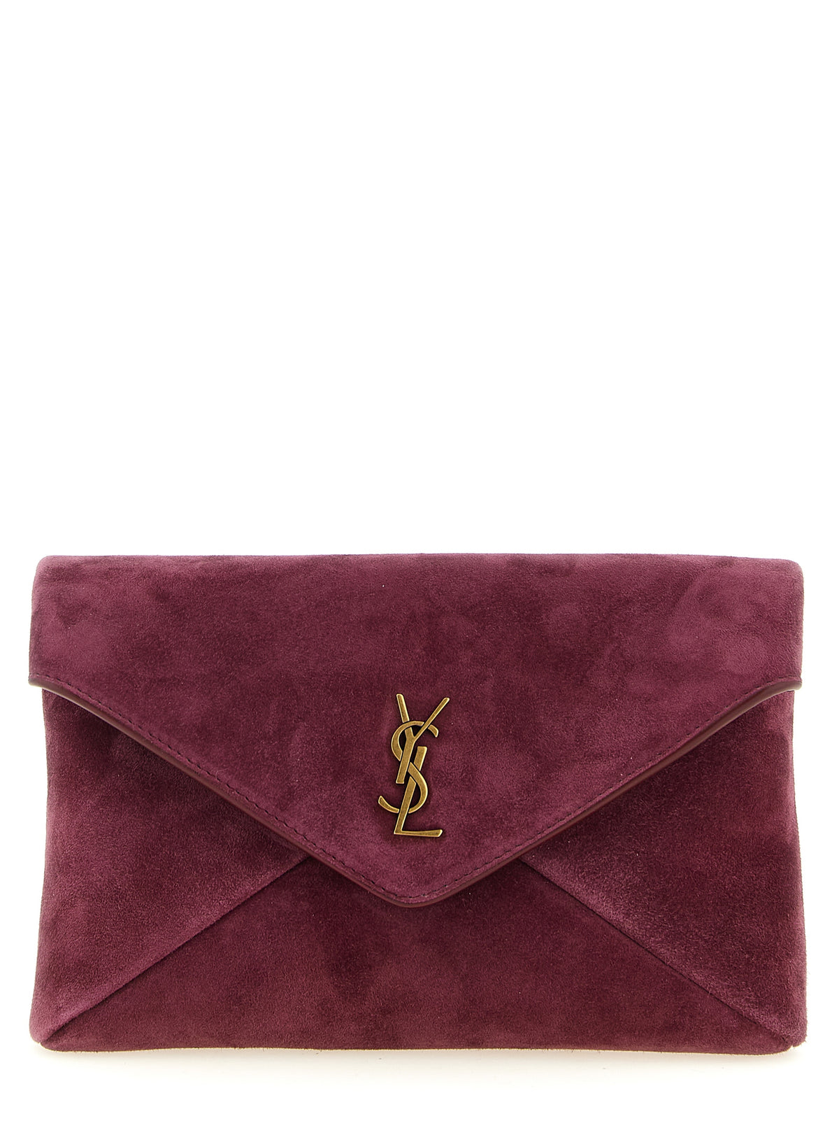 Saint Laurent Bordeaux Calfskin Crossbody Bag