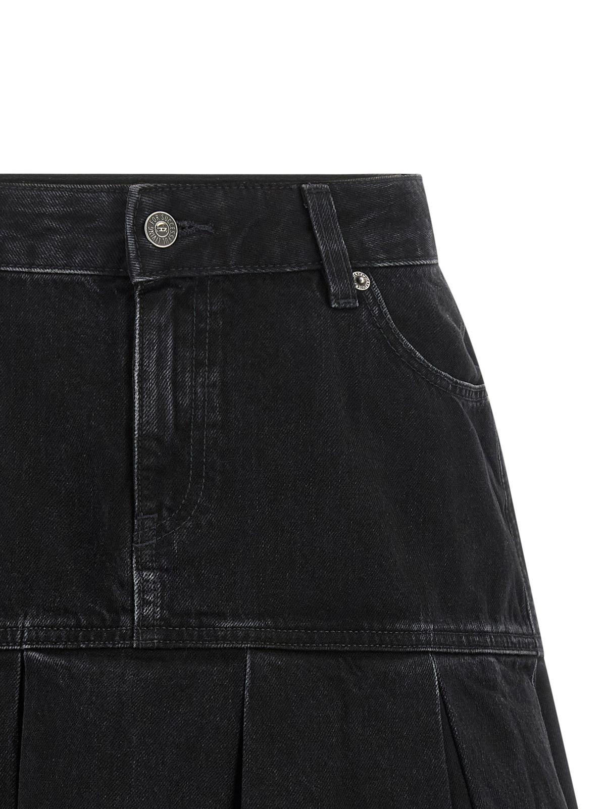 Diesel Blue Cotton Long Skirt