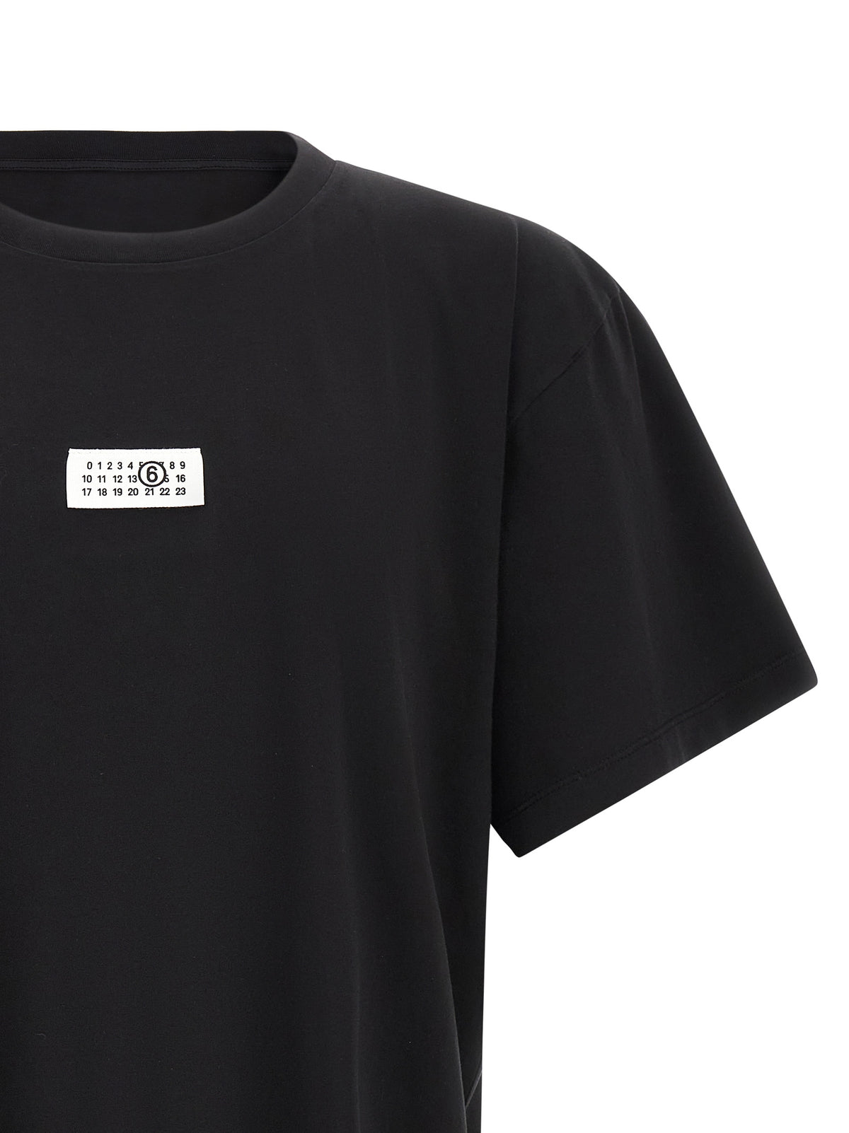 MM6 Maison Margiela Black Cotton T-Shirt