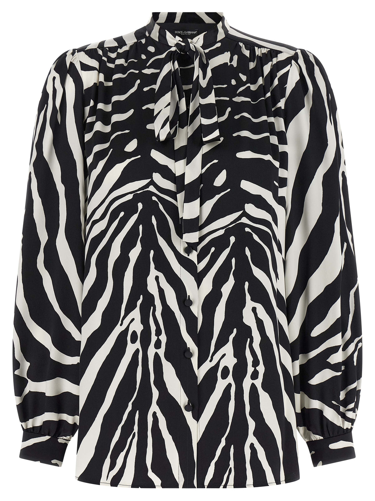 Dolce & Gabbana Bicolor Silk Blouse