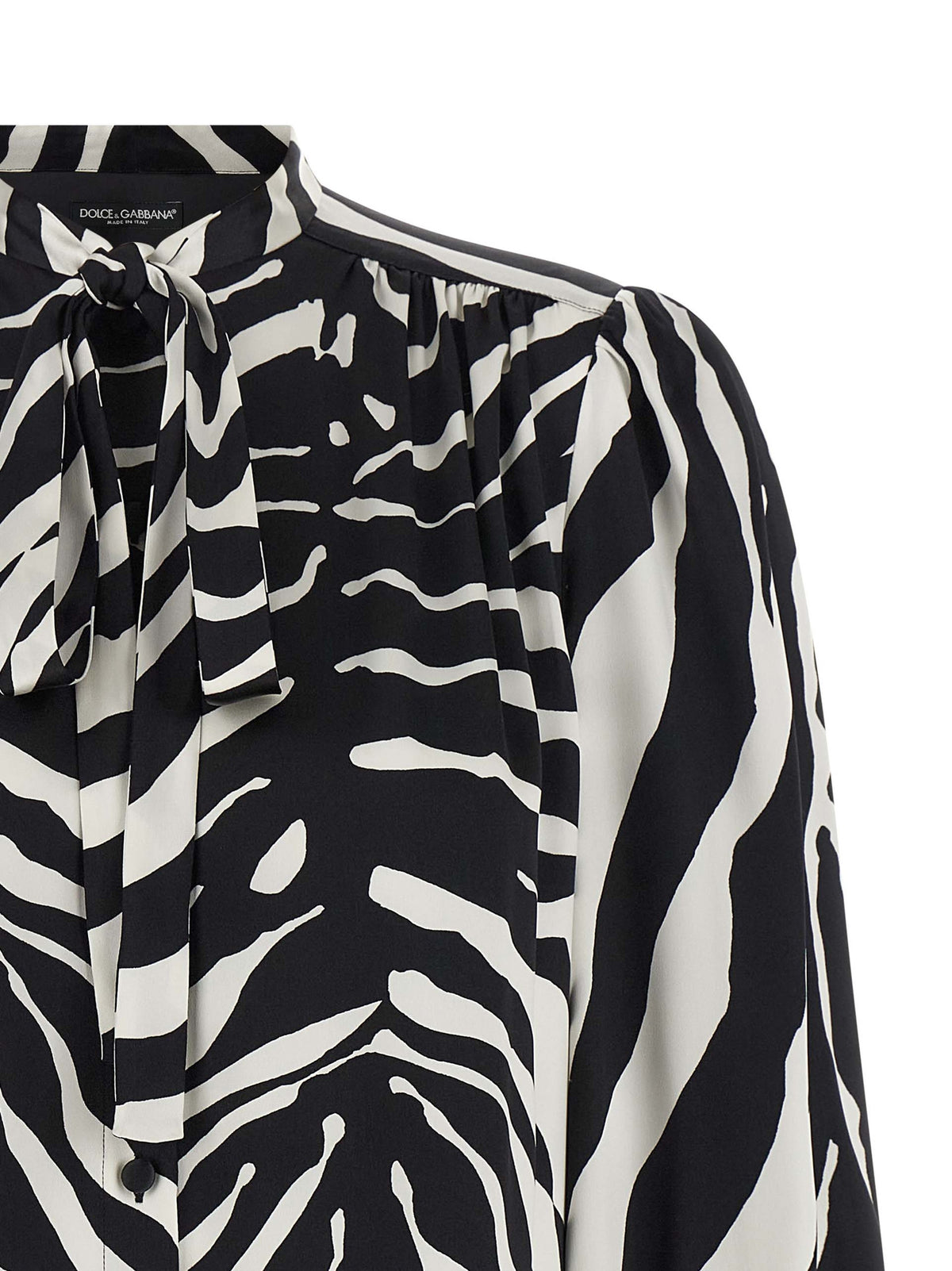 Dolce & Gabbana Bicolor Silk Blouse