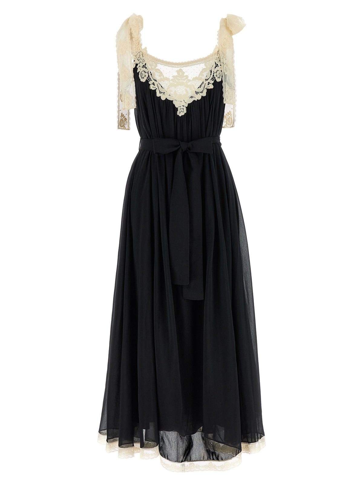 Zimmermann Bicolor Cotton Long Dress