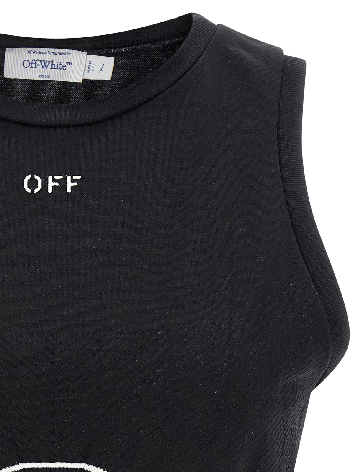 Off-White Black Polyamide Sport Bra