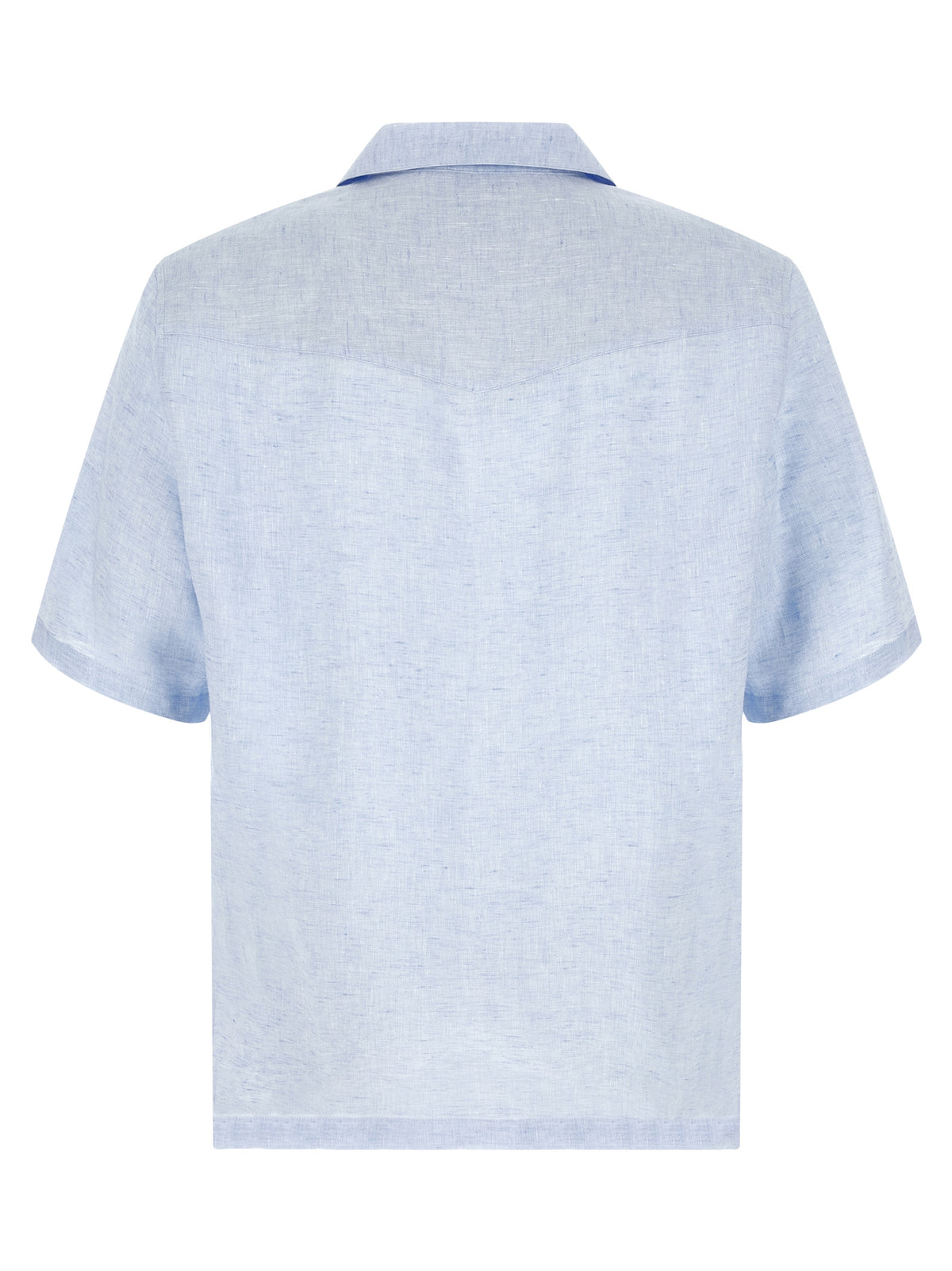 Brunello Cucinelli Blue Linen Blouse