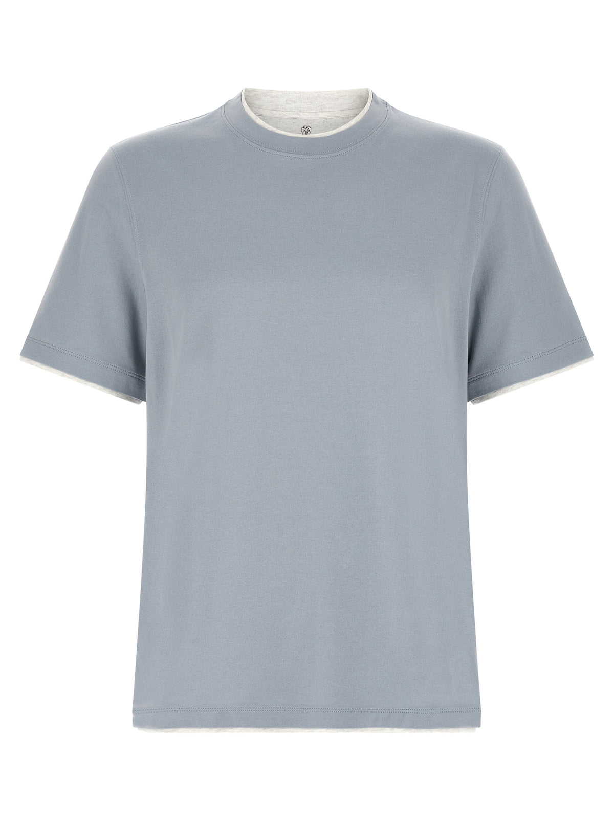 Brunello Cucinelli Blue Cotton T-Shirt