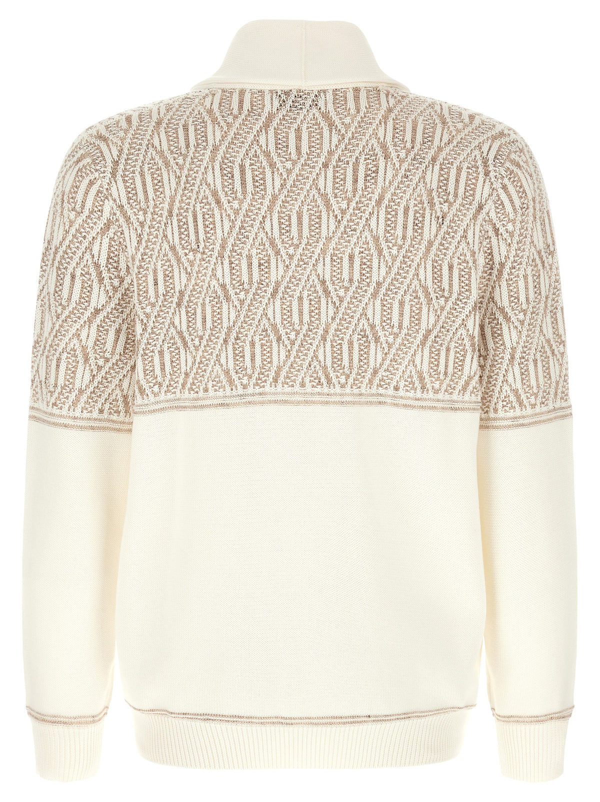 Brunello Cucinelli Beige Cotton Cardigan