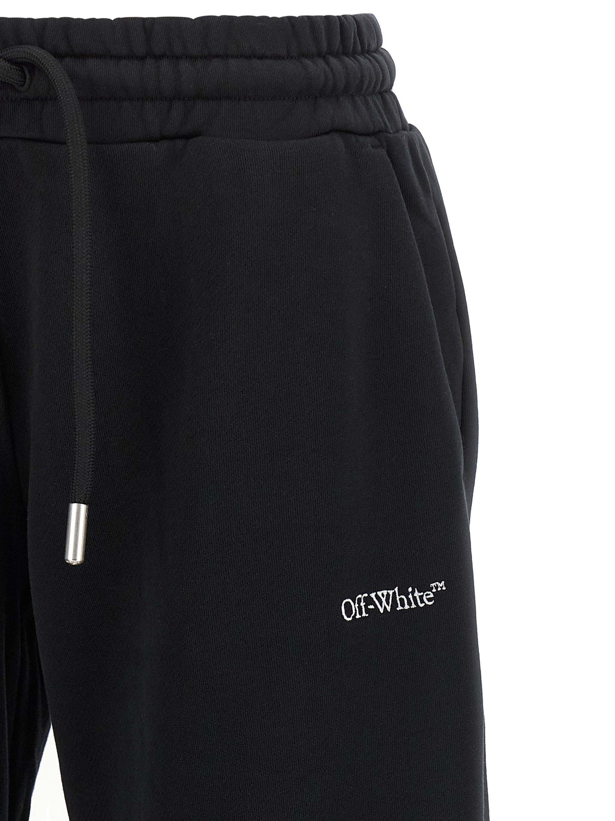 Off-White Black Cotton Joggers (Workout Pants)