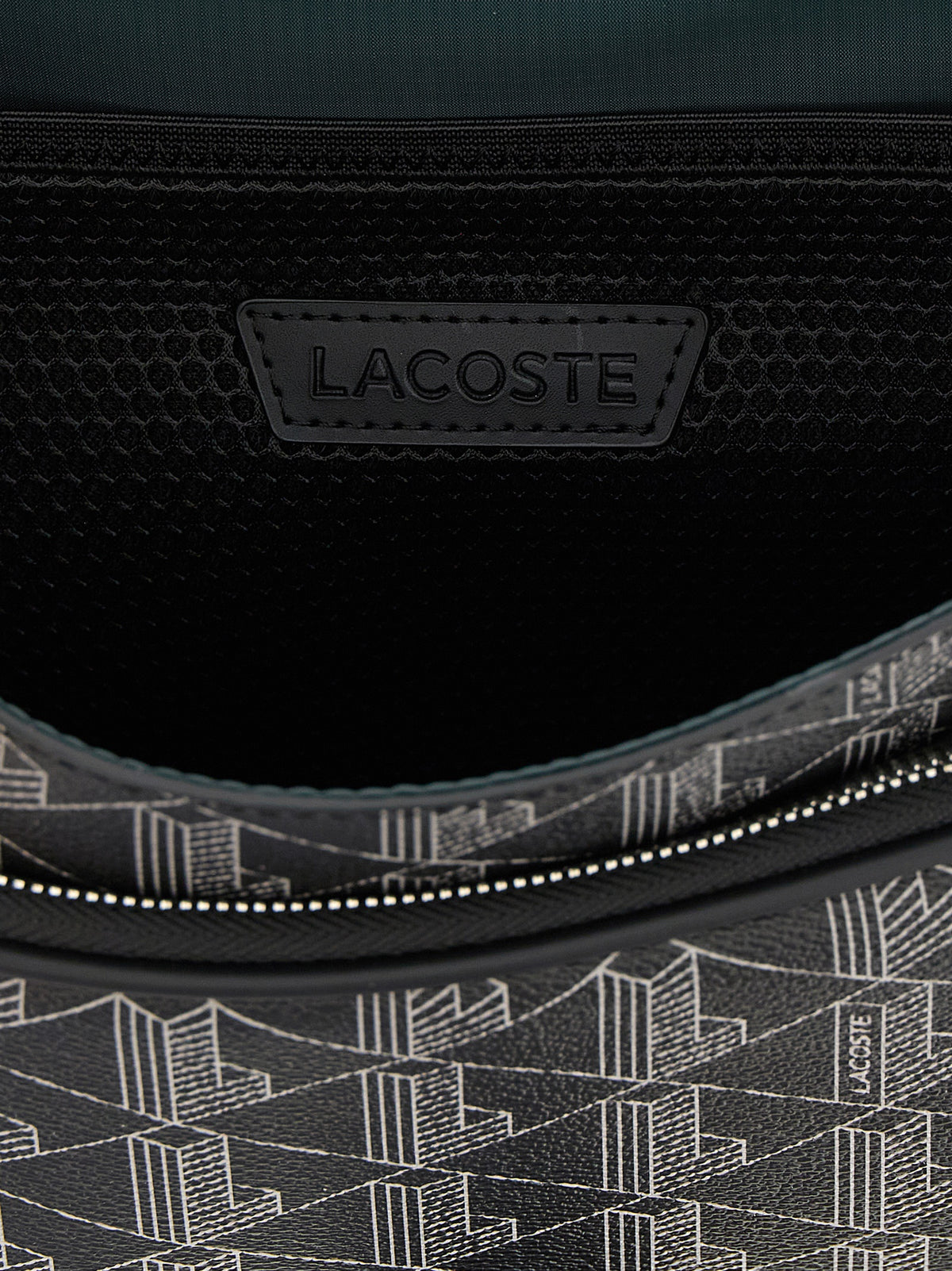 Lacoste Black Pvc Crossbody Bag