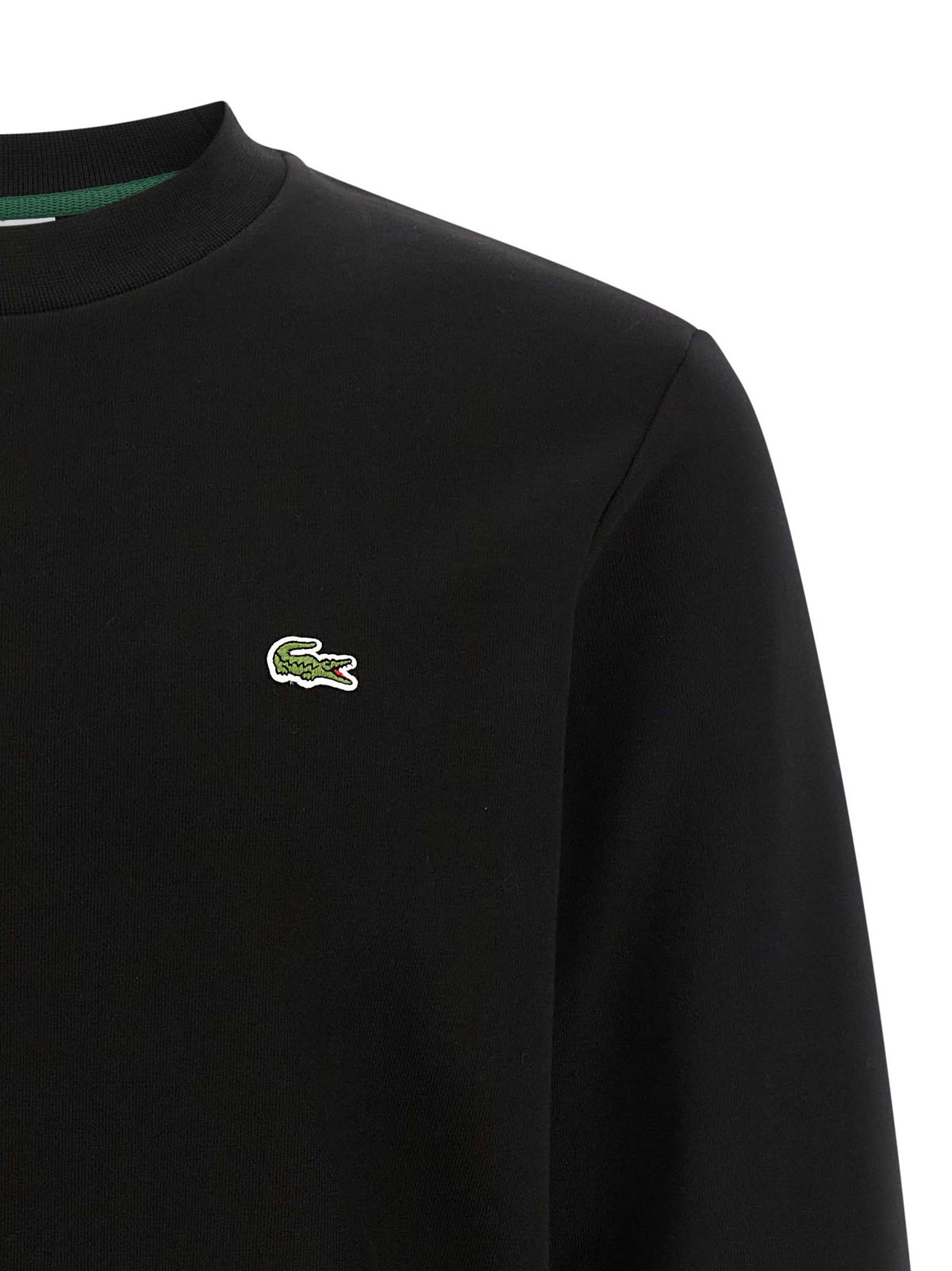 Lacoste Black Cotton Sweatshirt