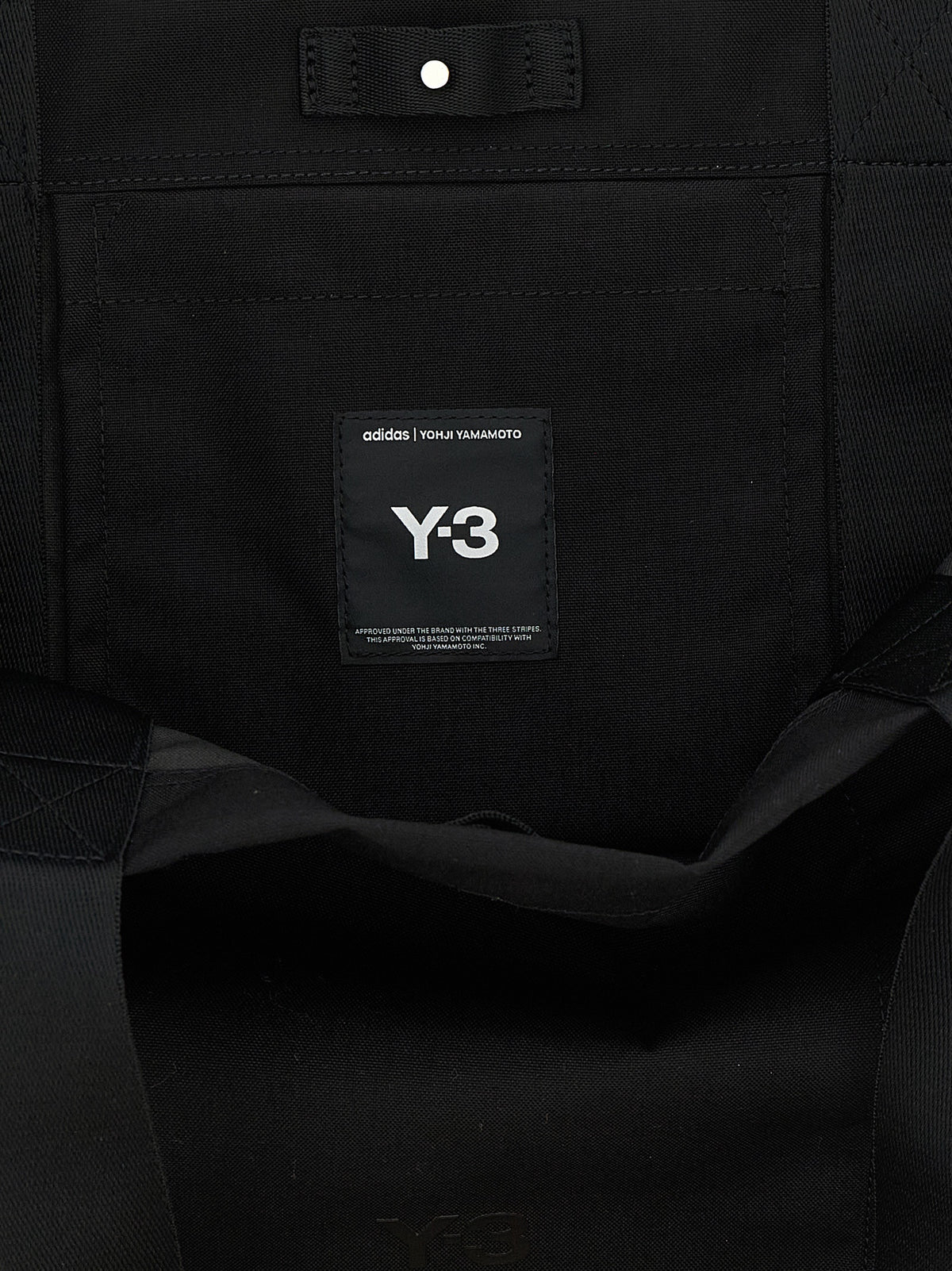 Y-3 Black Polyamide Tote Bag