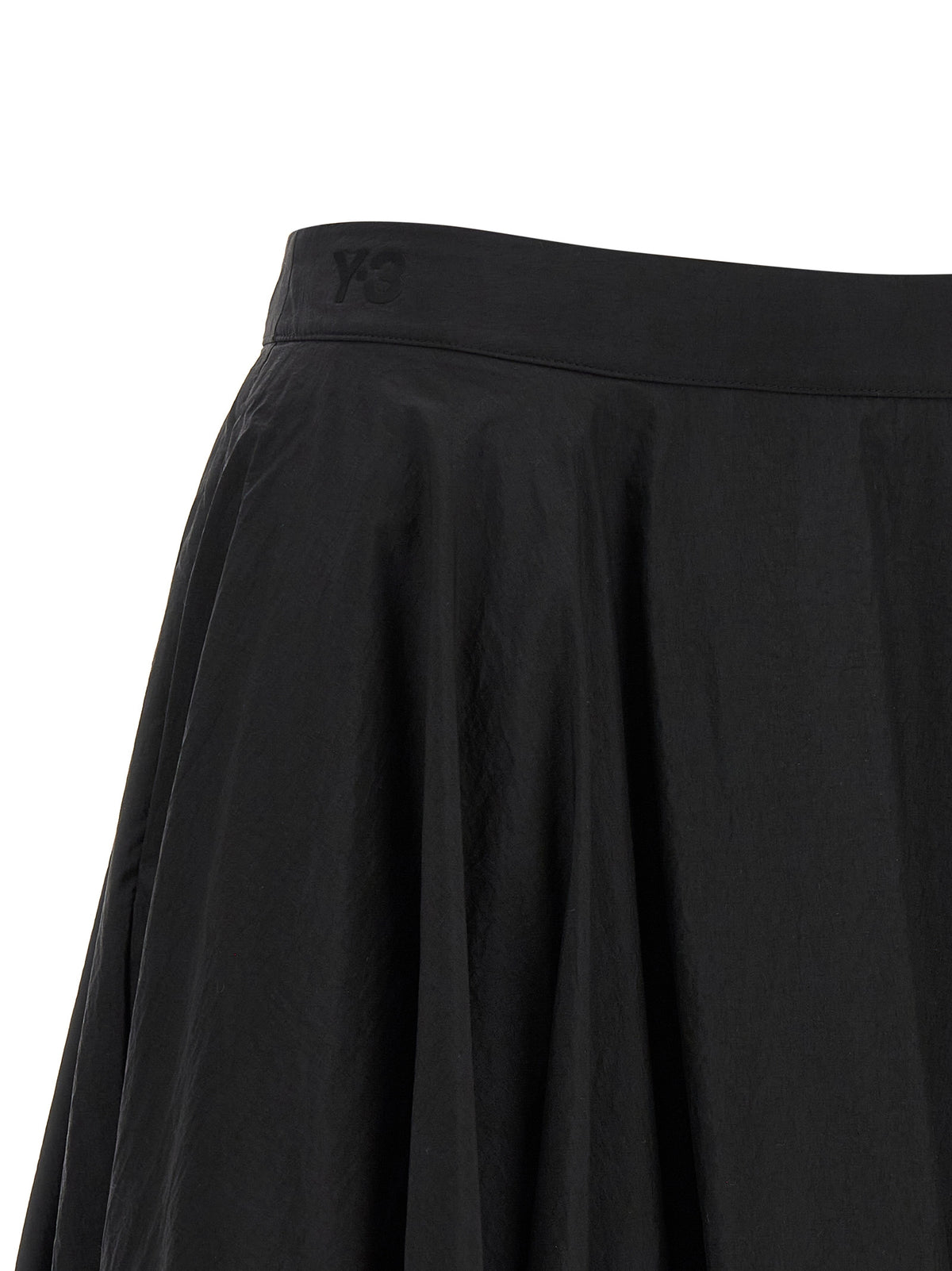 Y-3 Black Polyamide Mini Skirt
