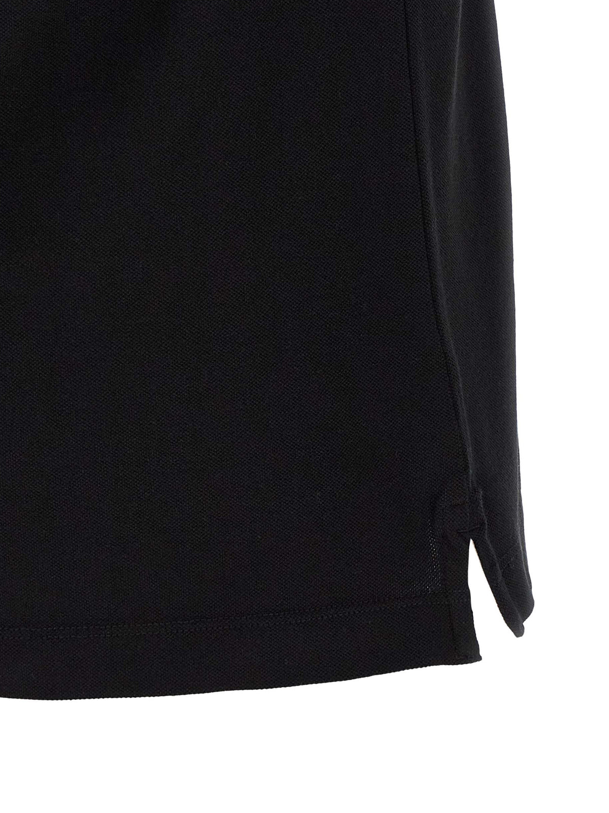 Stone Island Black Cotton Polo Shirt