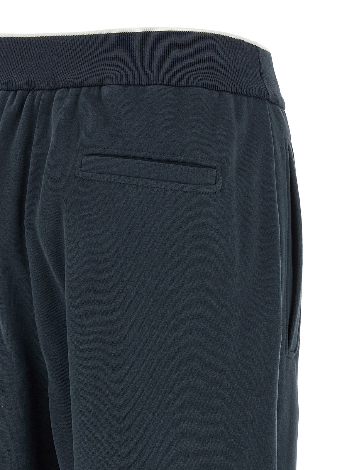 Brunello Cucinelli Blue Cotton Joggers (Workout Pants)