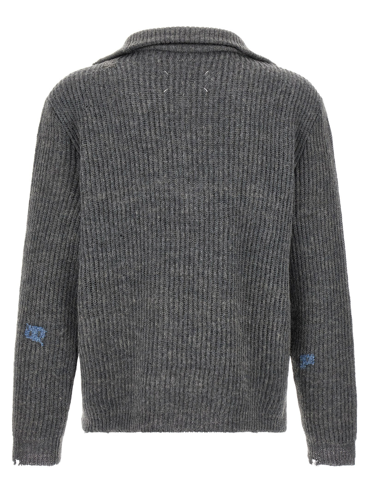 Maison Margiela Gray Linen Cardigan