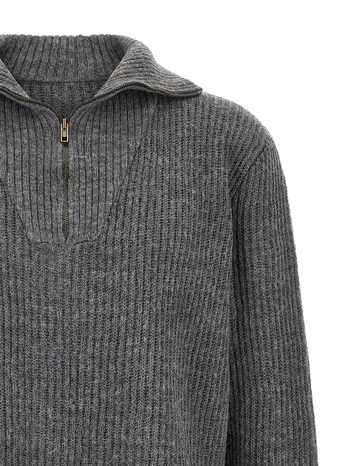 Maison Margiela Gray Linen Cardigan