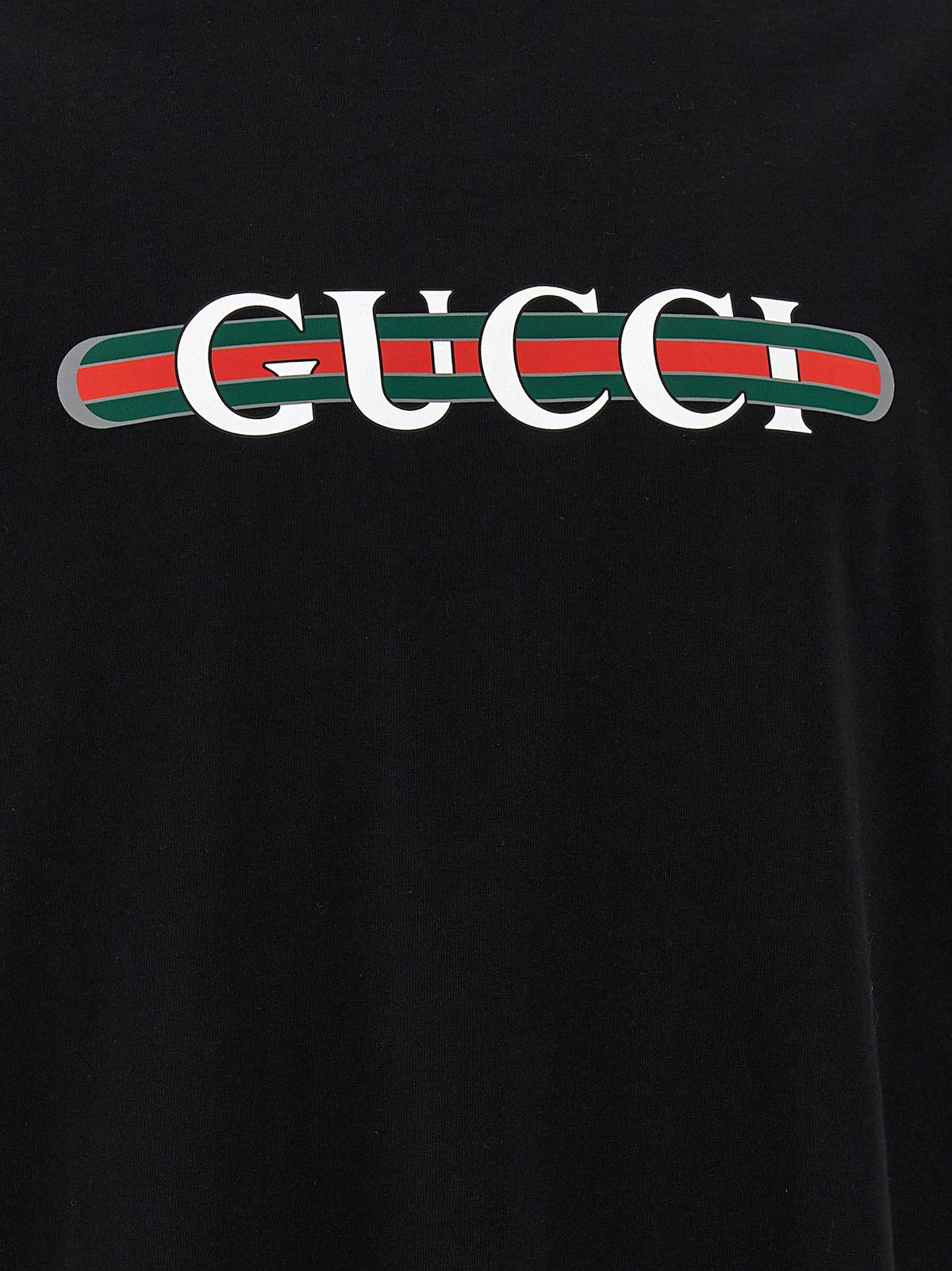 Gucci Black Cotton T-Shirt