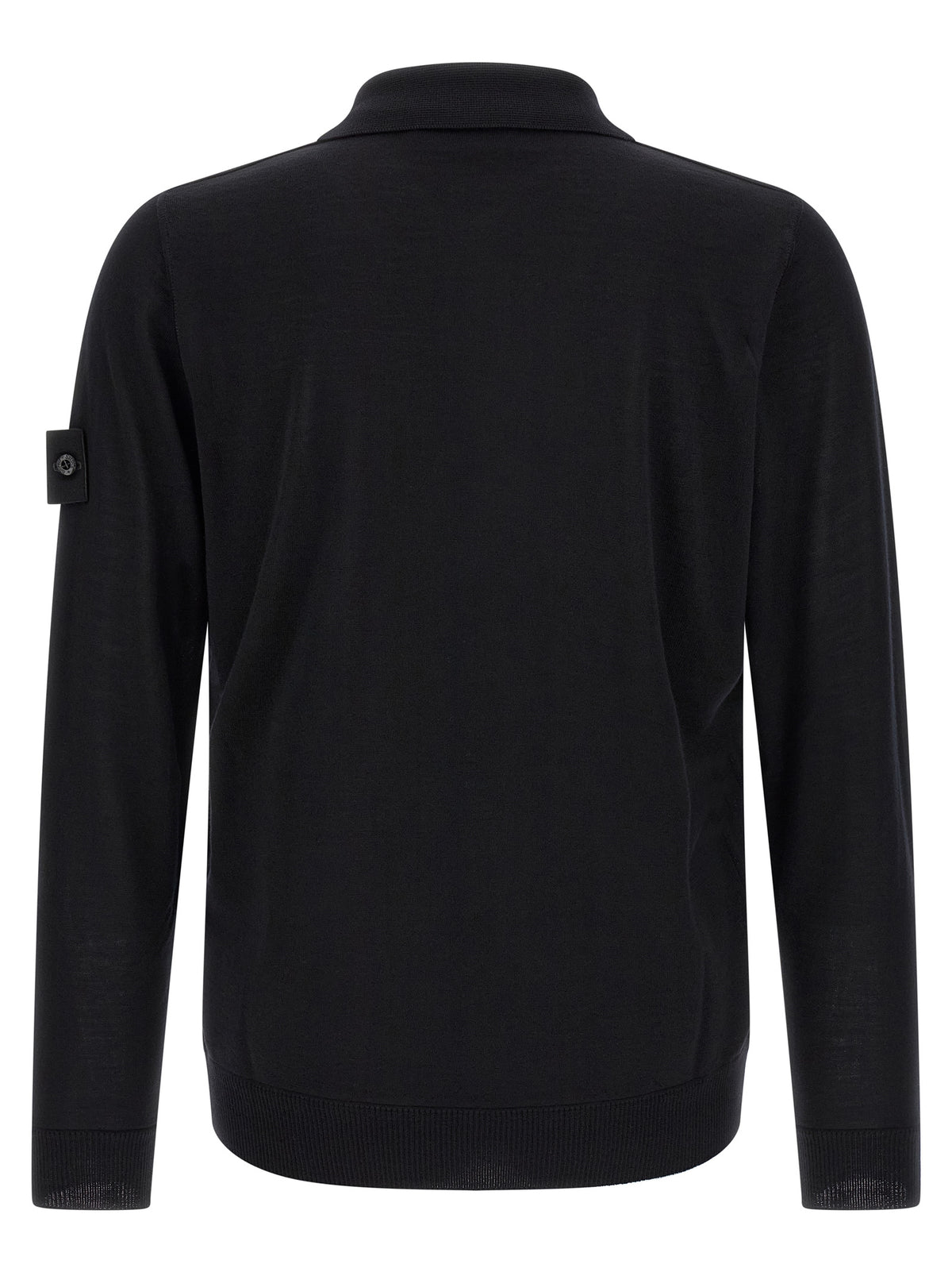 Stone Island Black Virgin Wool Cardigan