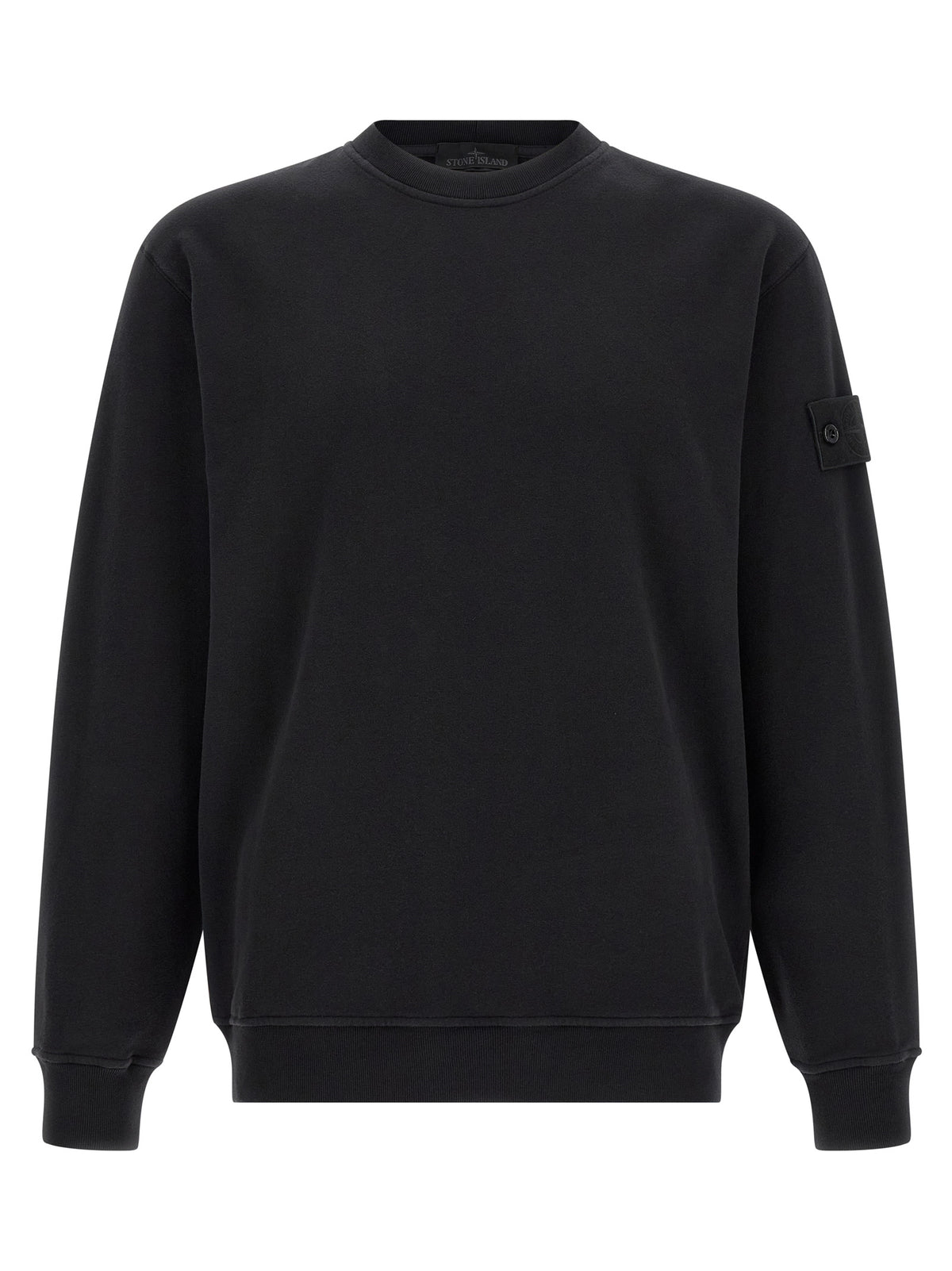Stone Island Black Cotton Sweatshirt