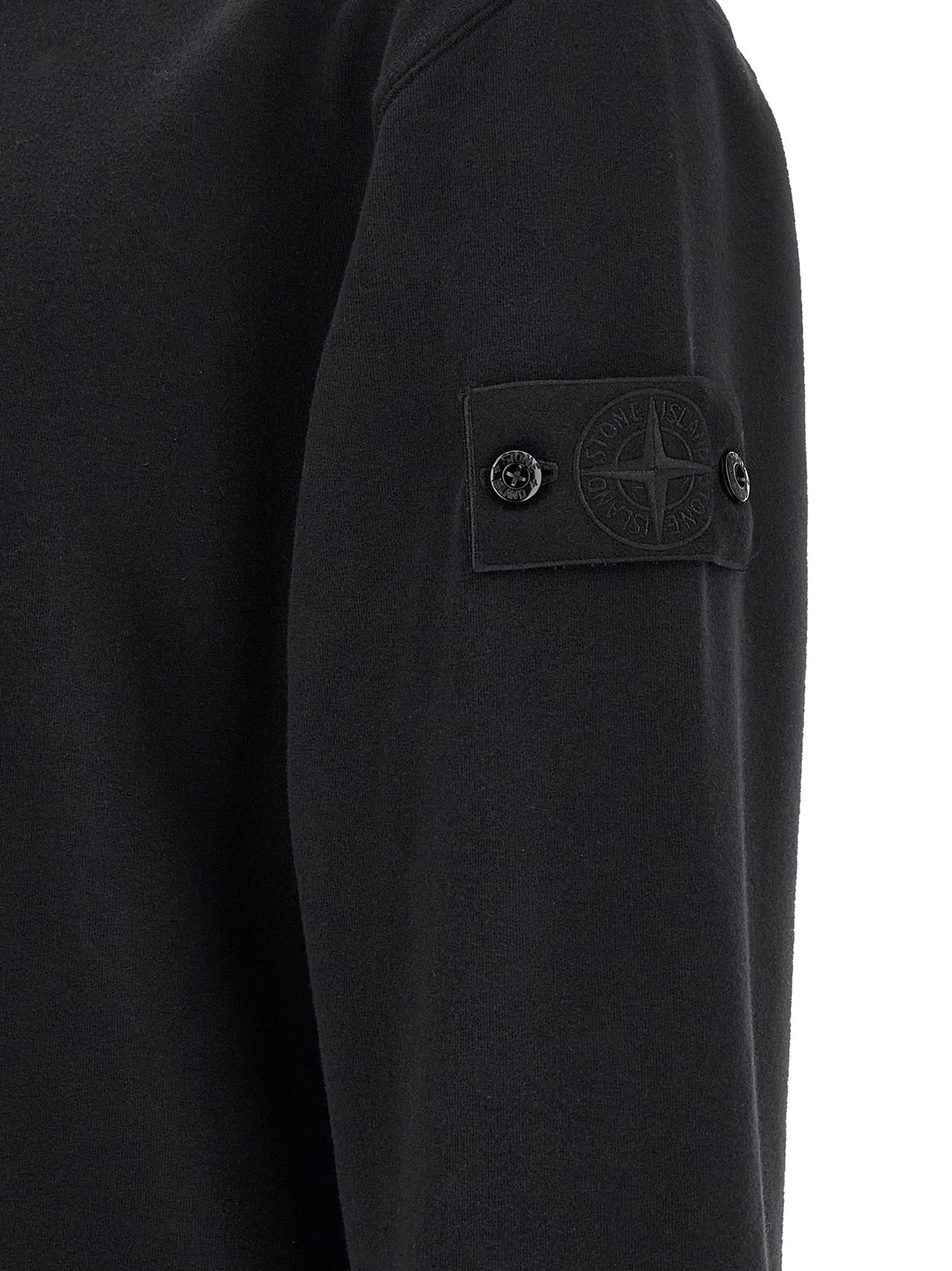 Stone Island Black Cotton Sweatshirt