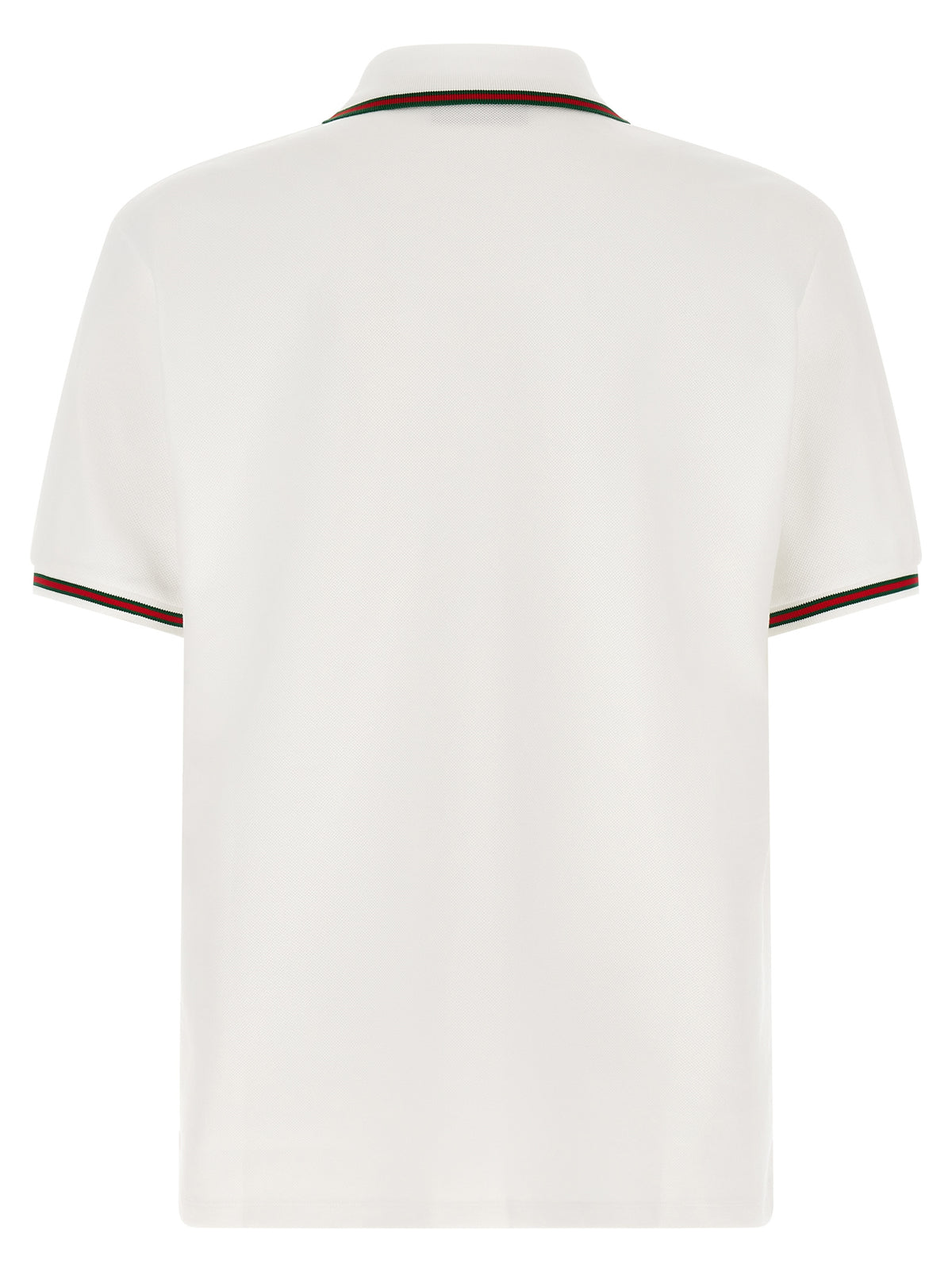 Gucci White Cotton Polo Shirt
