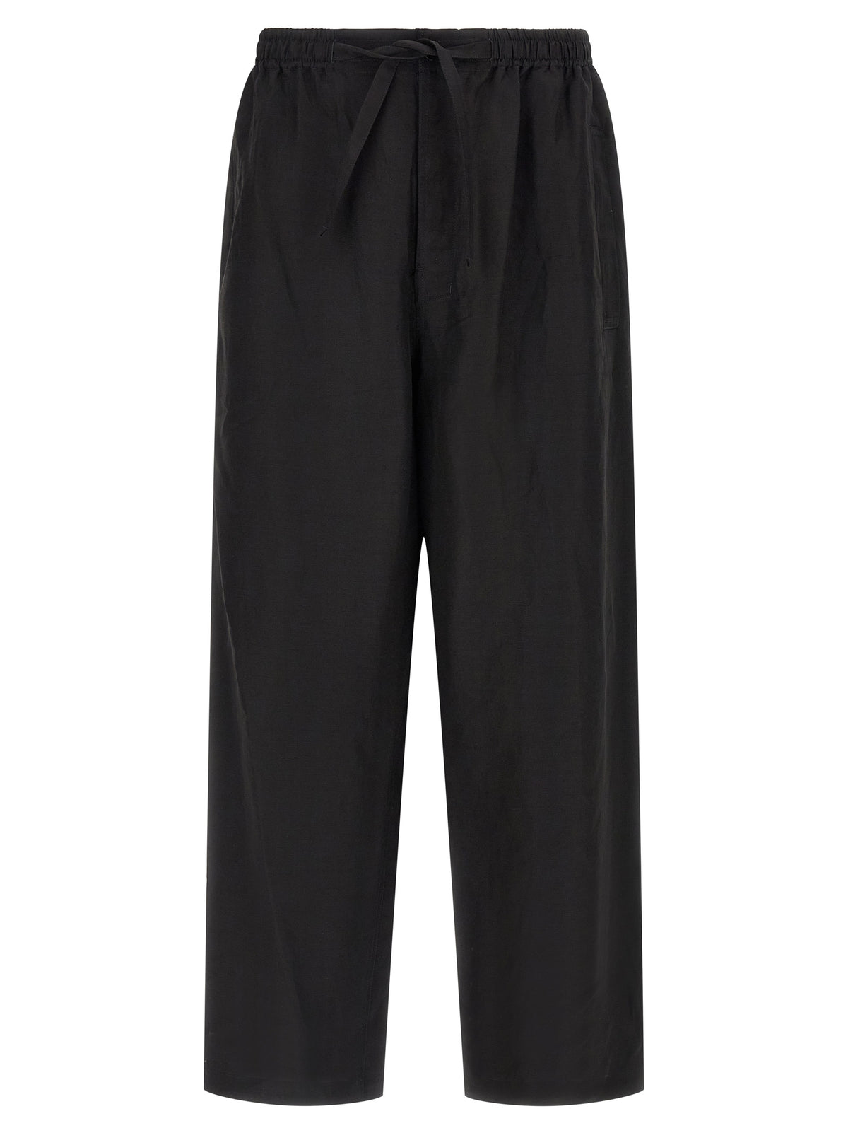 Lemaire Black Linen Casual Pants