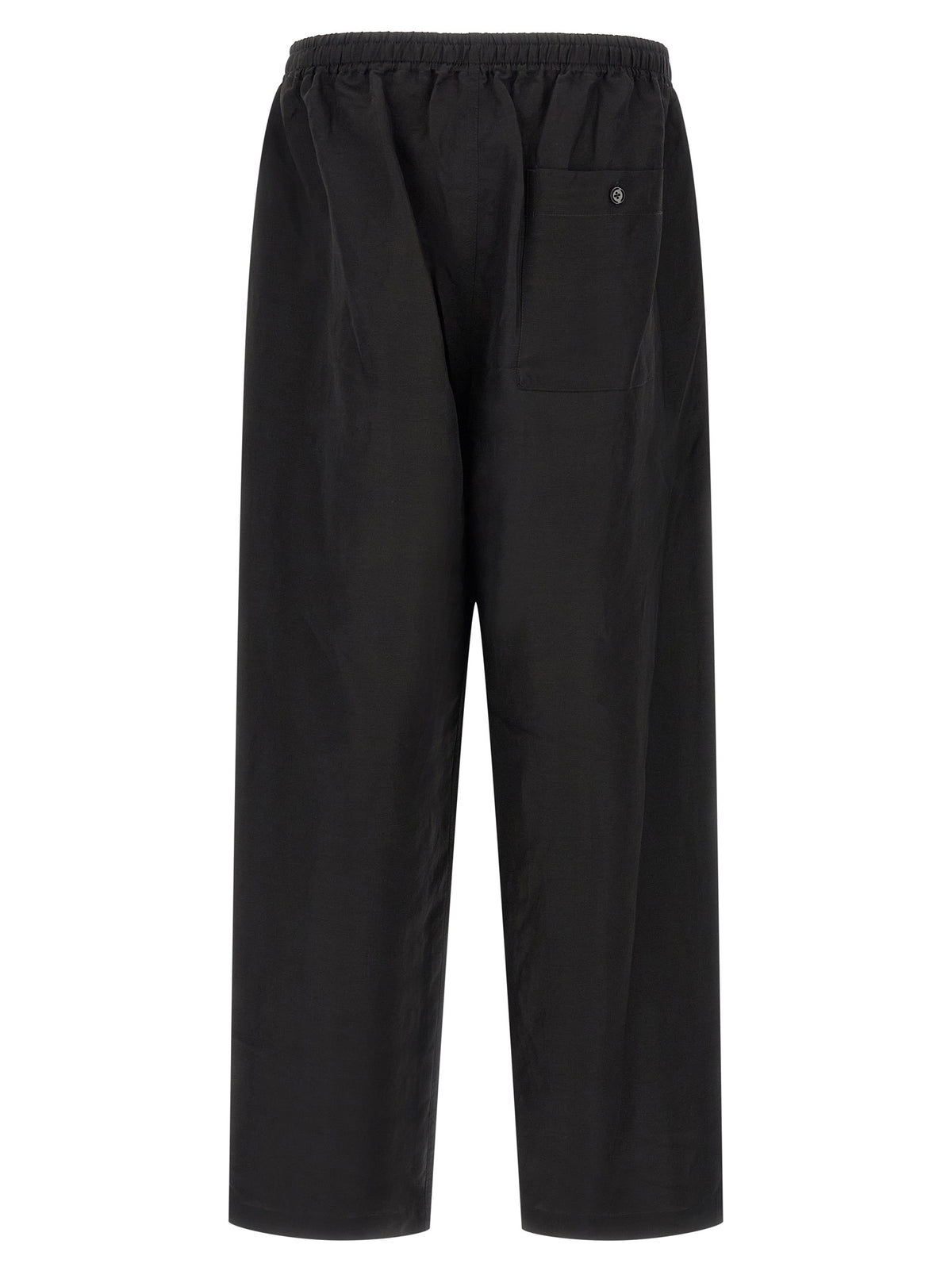 Lemaire Black Linen Casual Pants