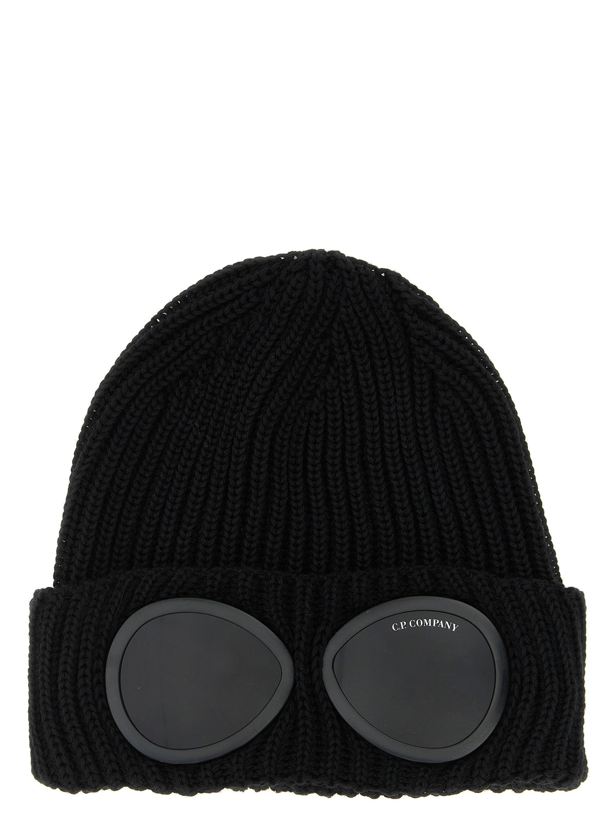 C.P. Company Black Wool Beanie