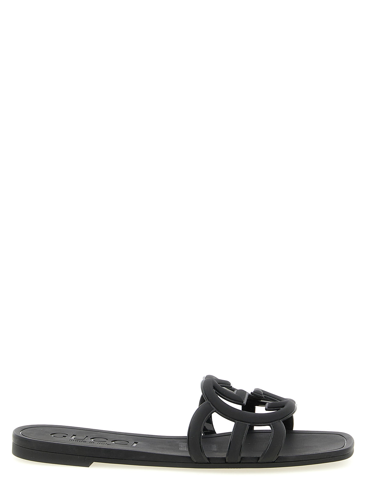 Gucci Black Rubber Slides