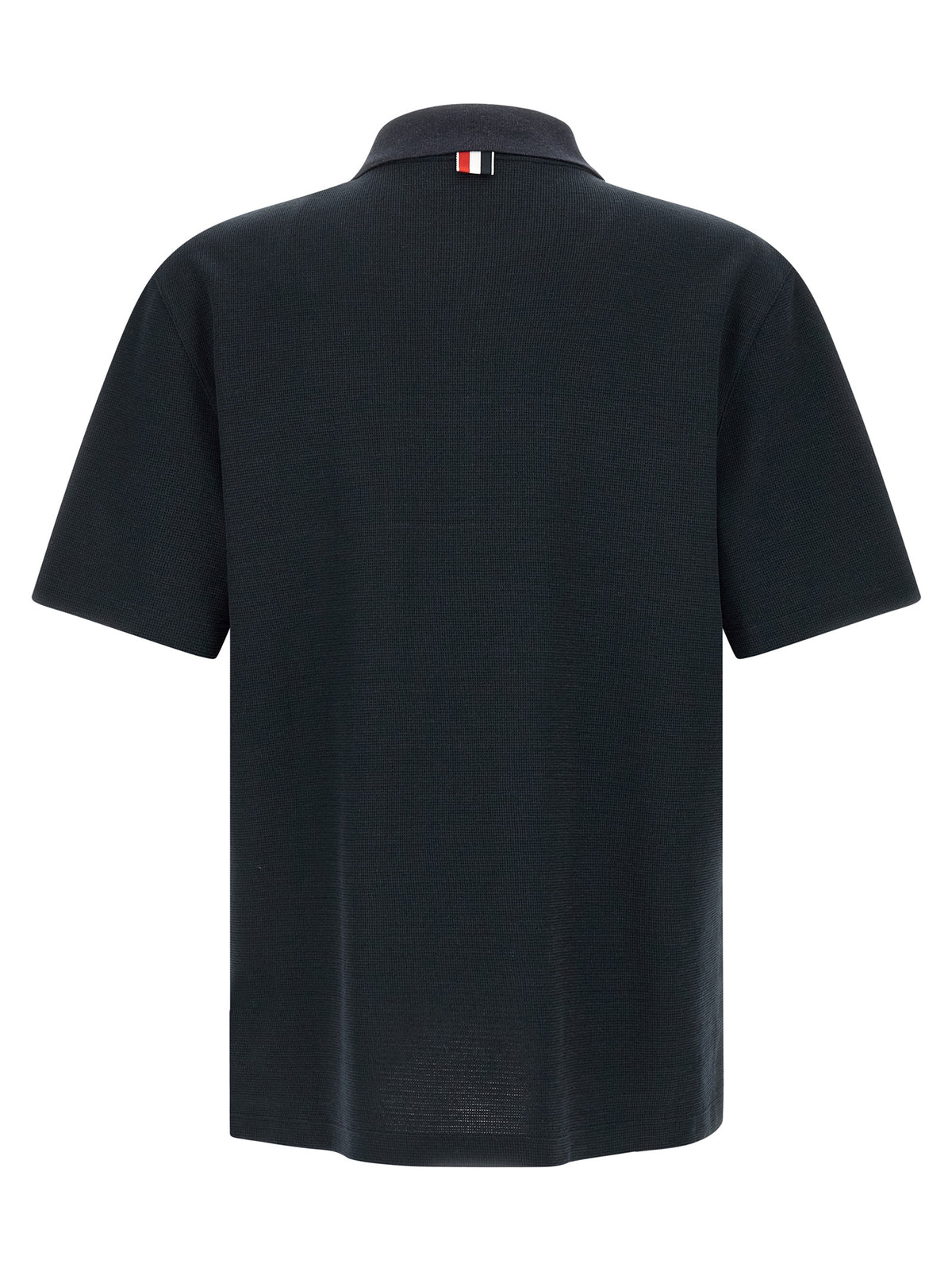 Thom Browne Blue Cotton Polo Shirt