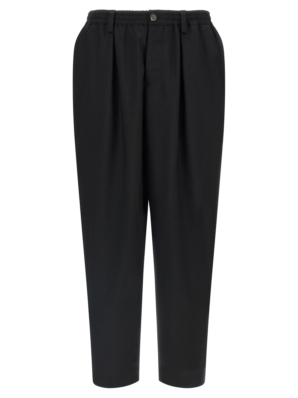 Marni Black Virgin Wool Cropped Pants
