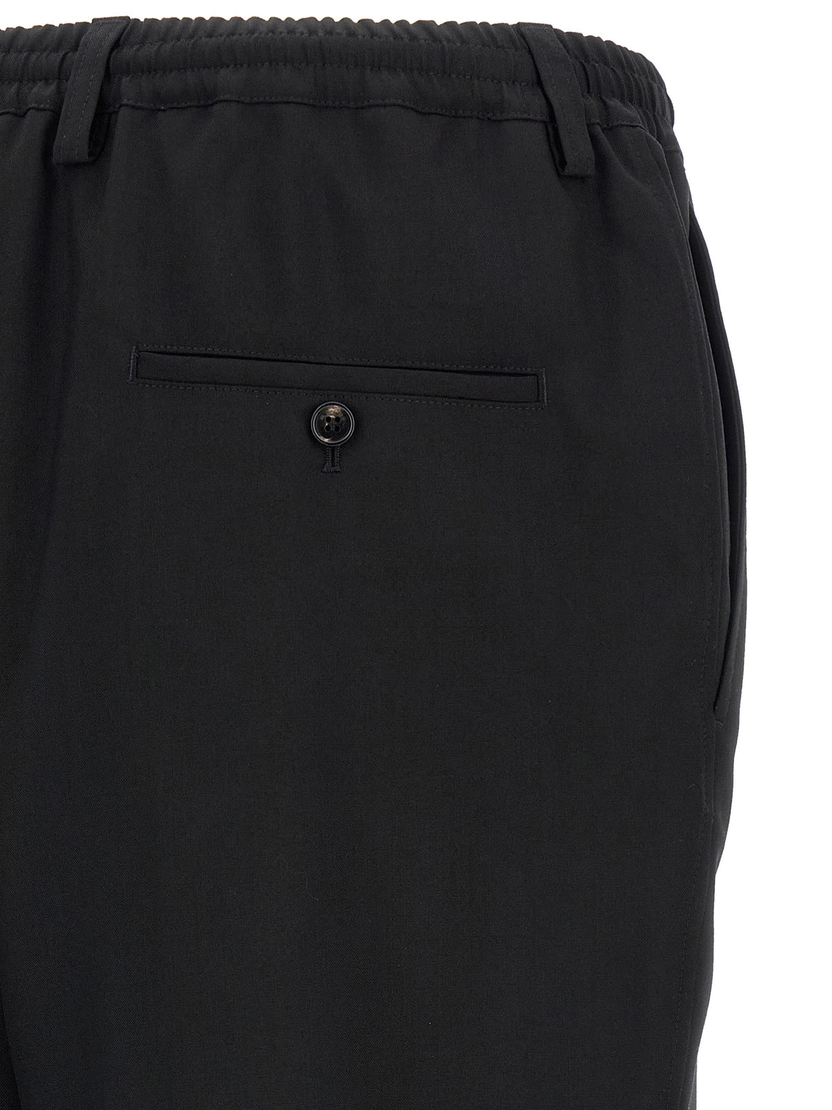 Marni Black Virgin Wool Cropped Pants