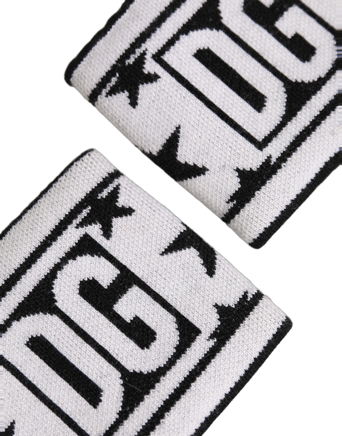 Dolce & Gabbana Men Set White Black Wool Logo #DGMILLENNIALS Wristband