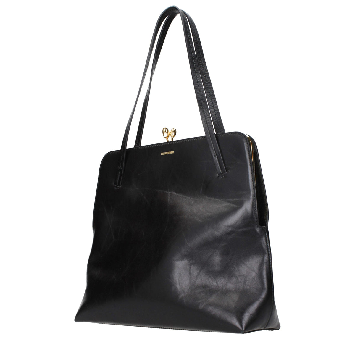 Jil Sander Black Leather Shoulder Bag