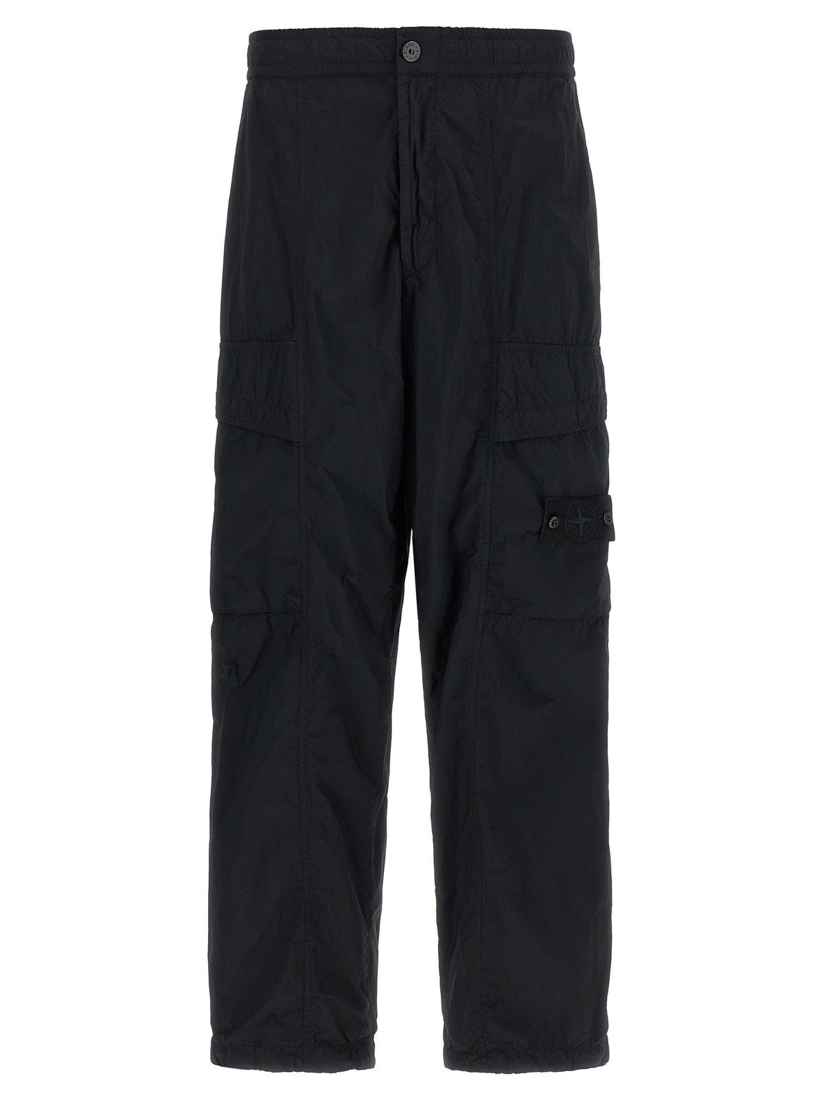 Stone Island Black Polyamide Cargo Pants