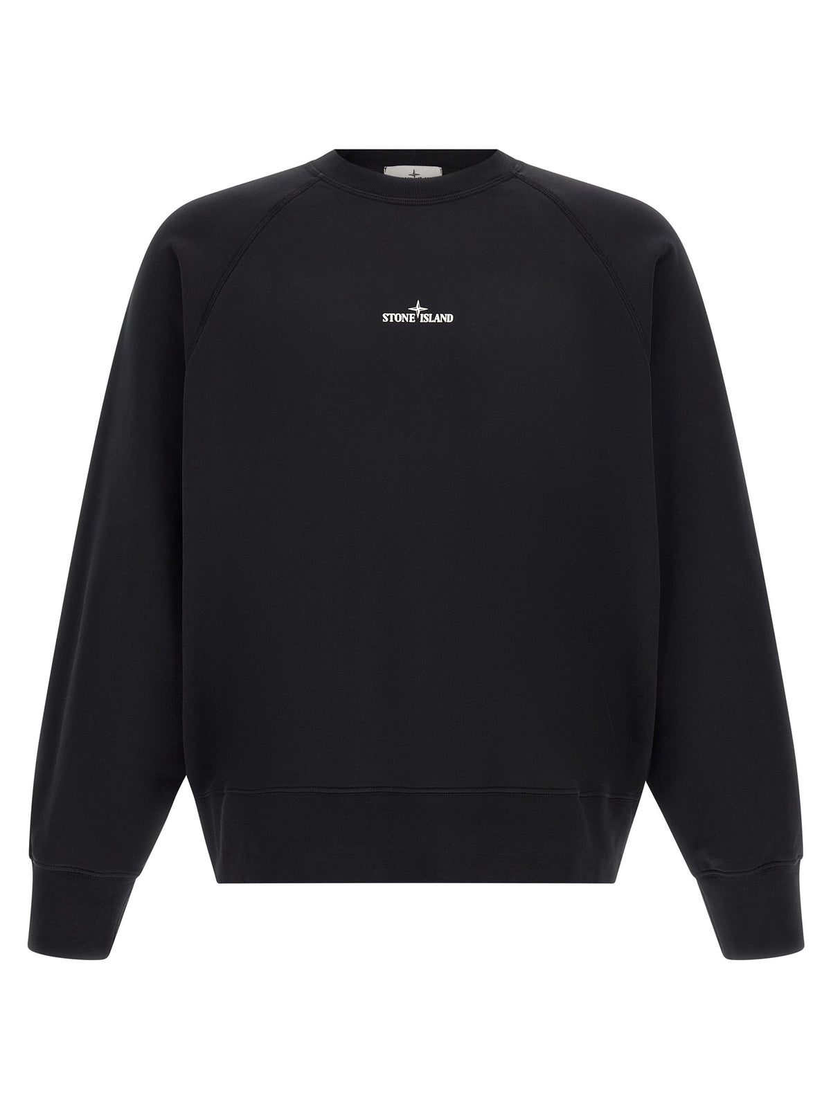 Stone Island Black Cotton Sweatshirt