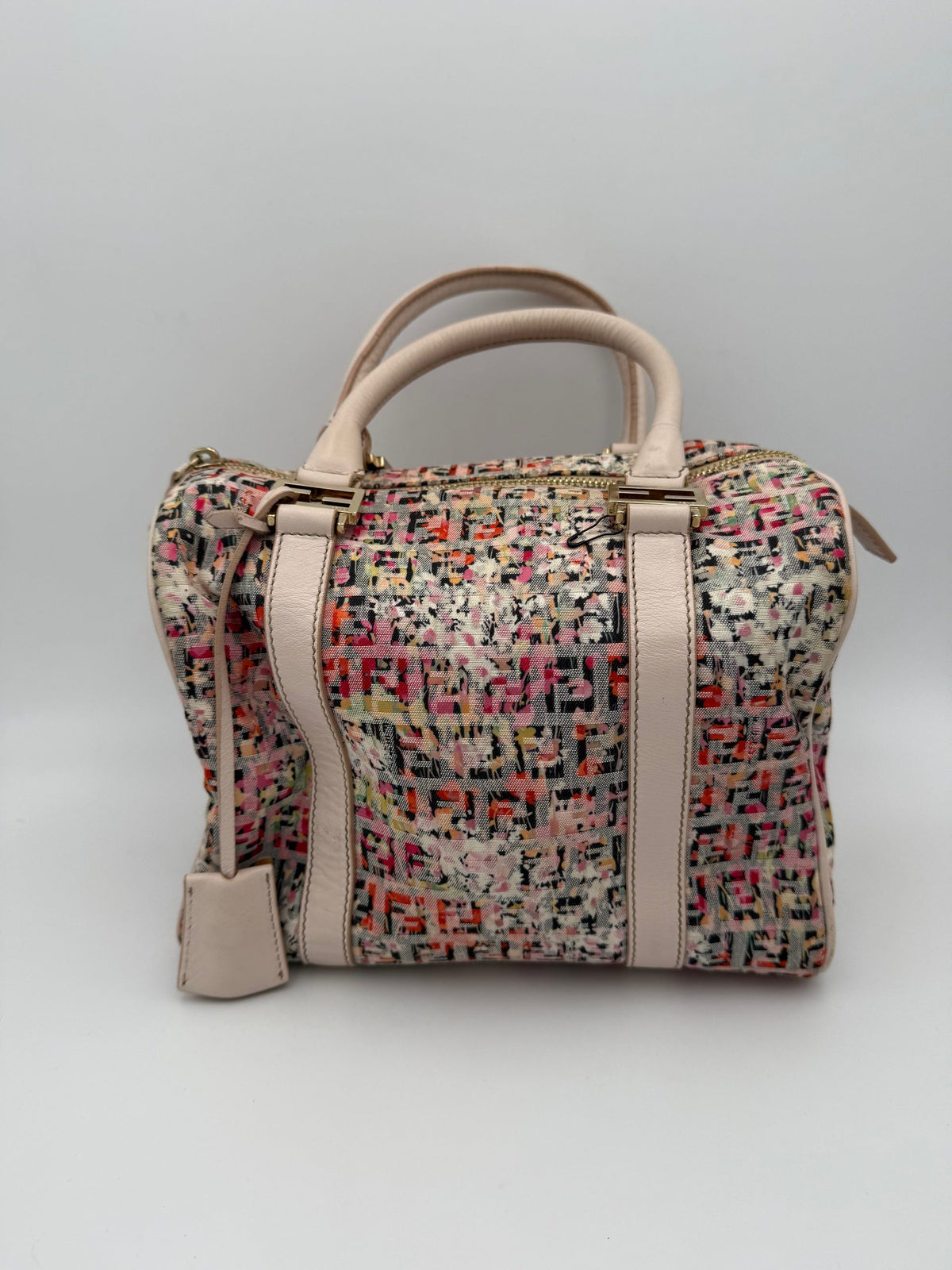 Fendi FENDI FF Canvas Flowers Handbag