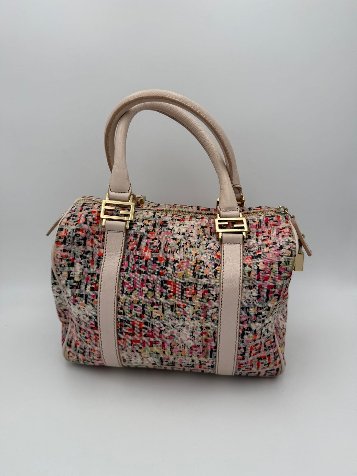 Fendi FENDI FF Canvas Flowers Handbag