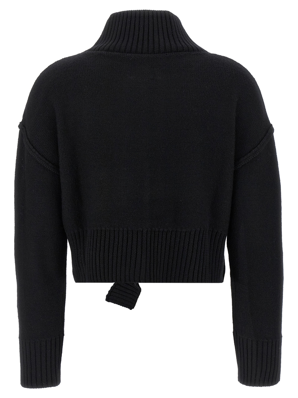 MM6 Maison Margiela Black Virgin Wool Cardigan