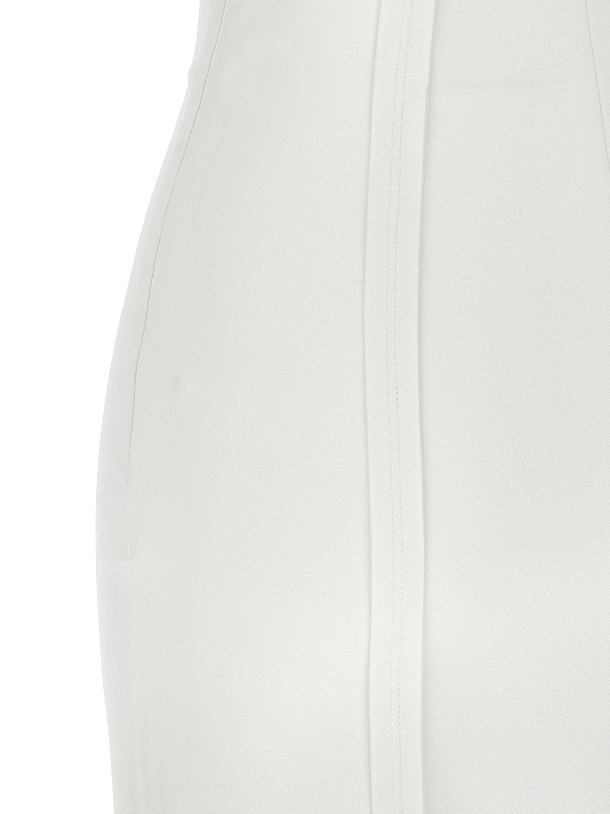 Elisabetta Franchi White Polyester Midi Dress