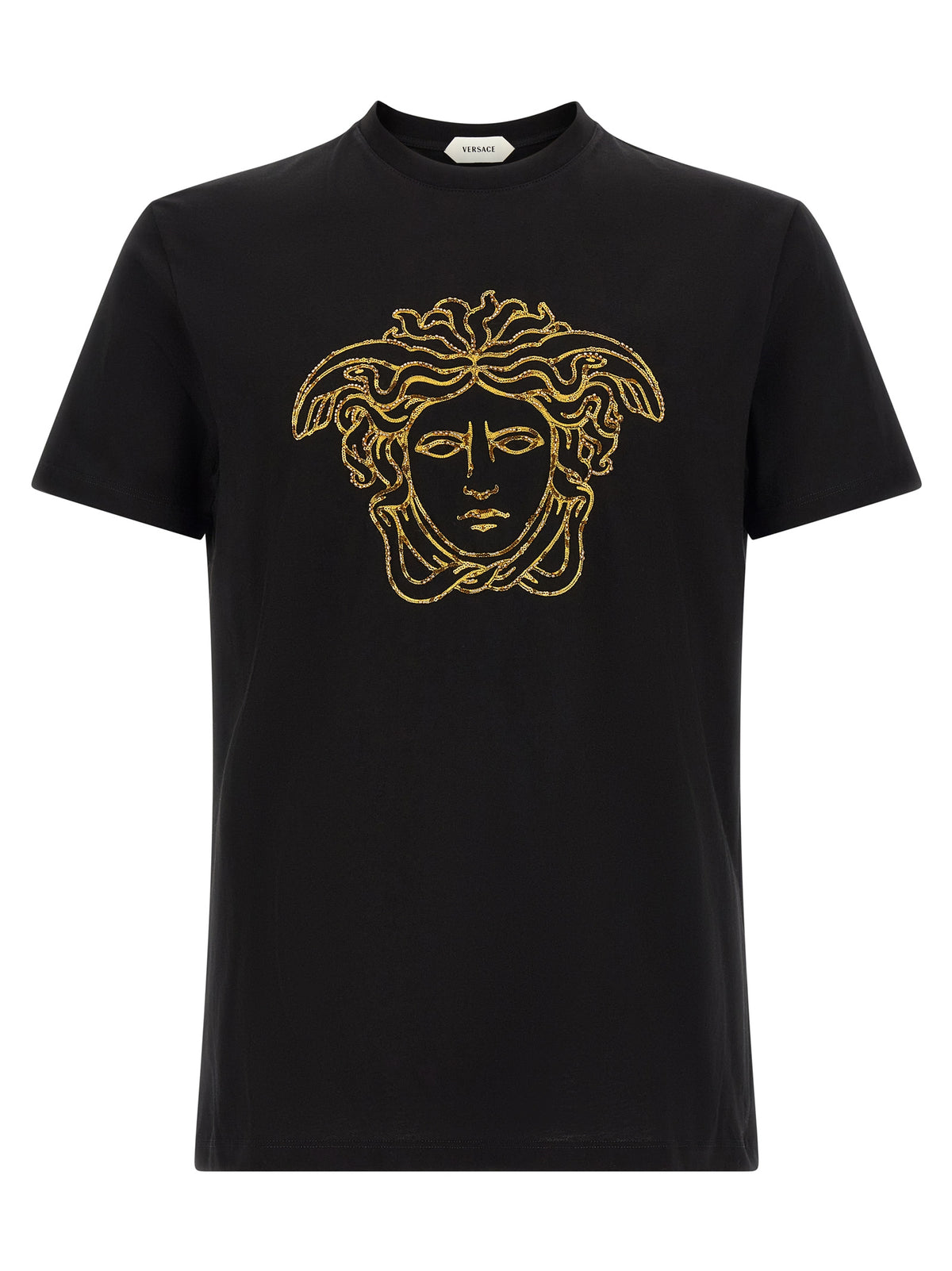 Versace Black Cotton T-Shirt