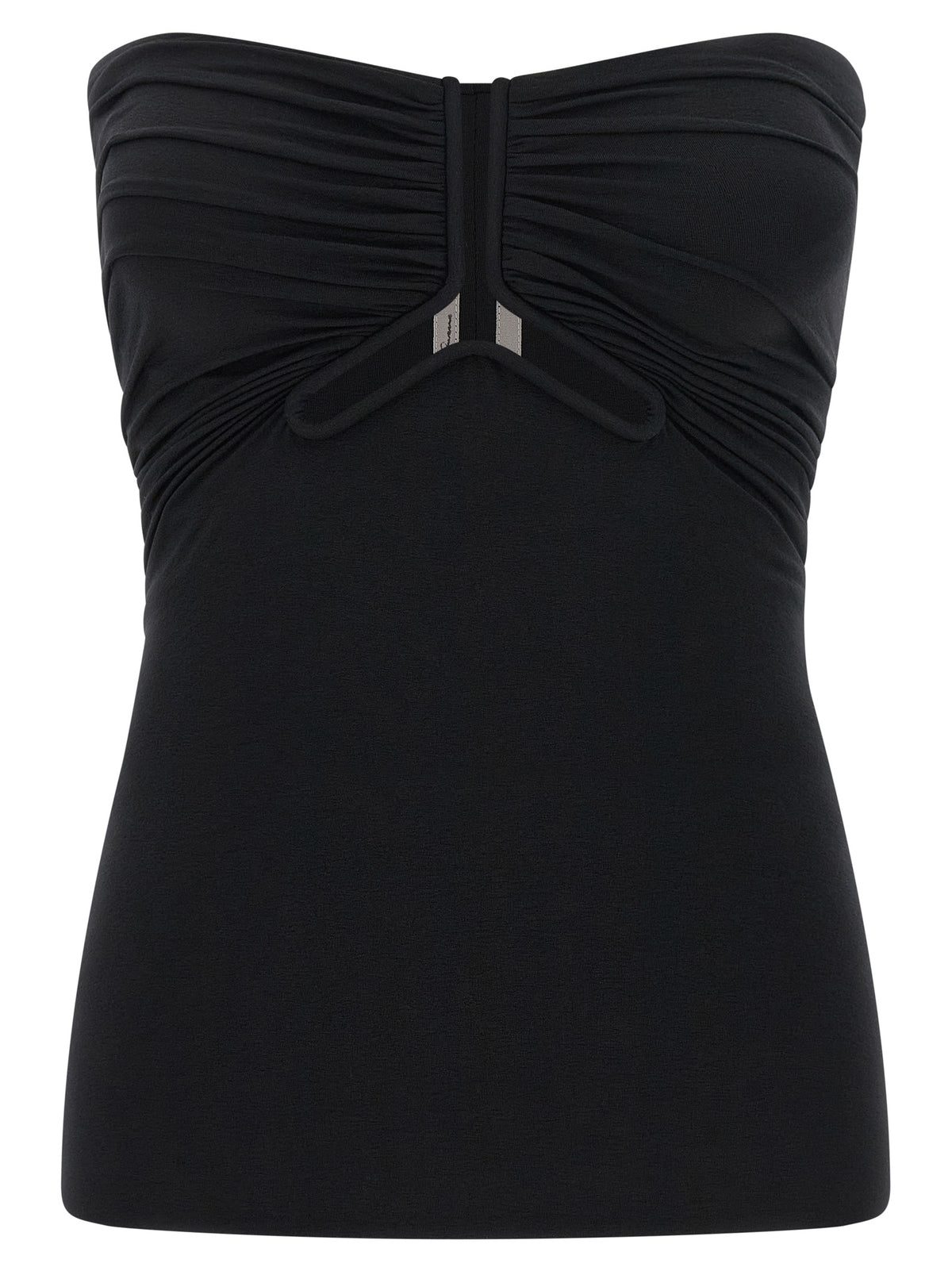 Rick Owens Black Nylon Tank Tops