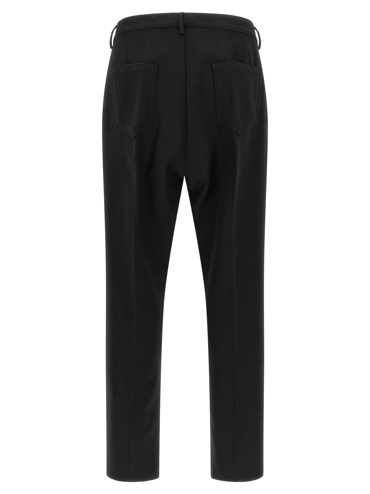 Rick Owens Black Cotton Casual Pants