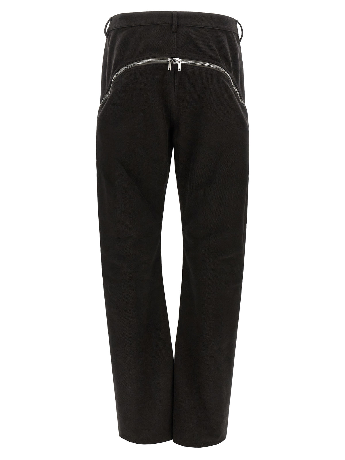 Rick Owens Black Cotton Flared Pants