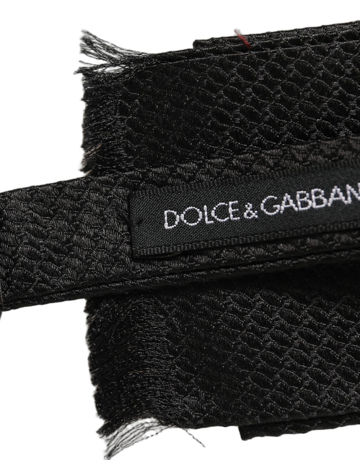 Dolce & Gabbana Men Black 100% SIlk Adjustable Neck Papillon Bow Tie