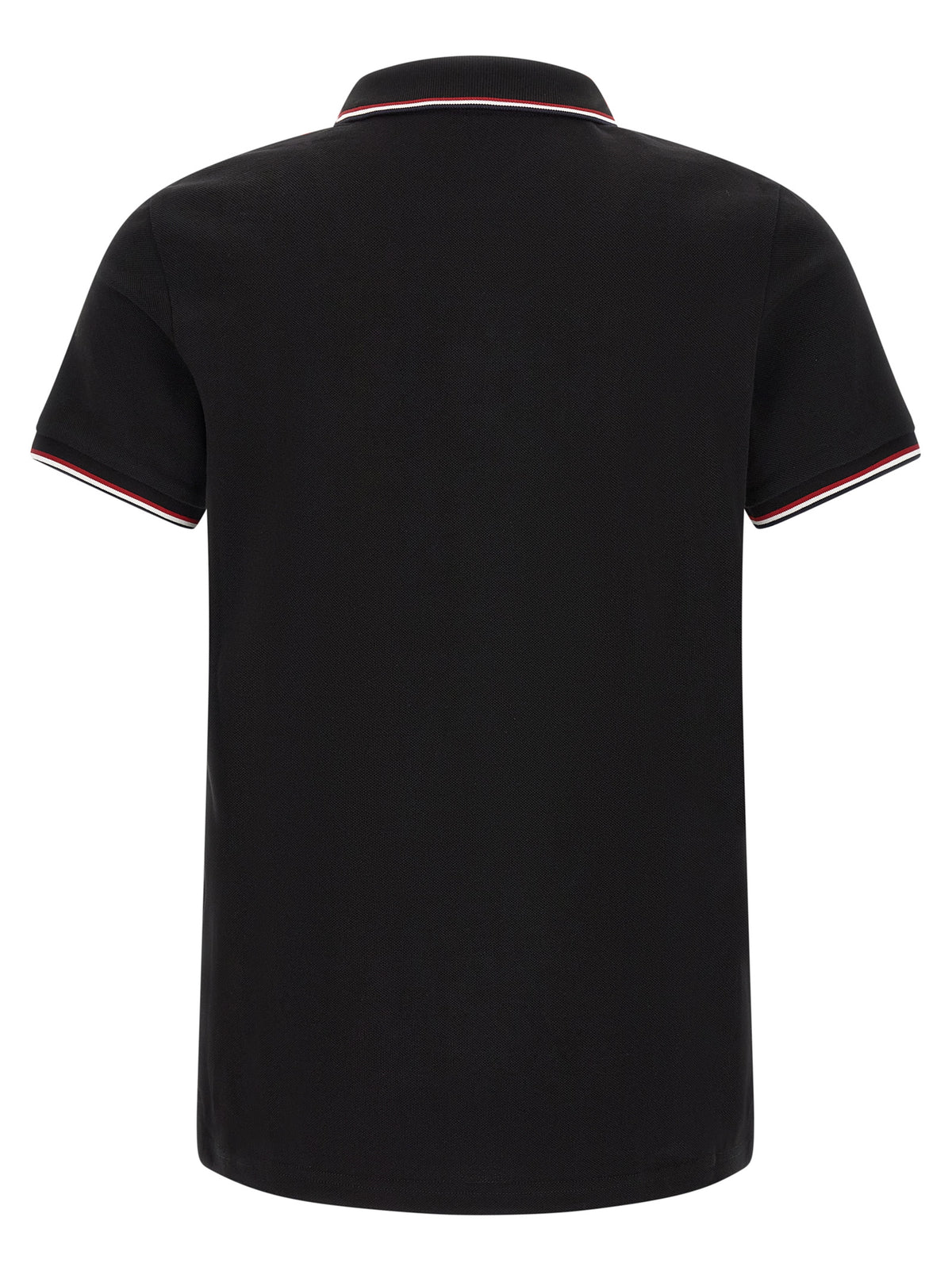 Moncler Black Cotton Polo Shirt