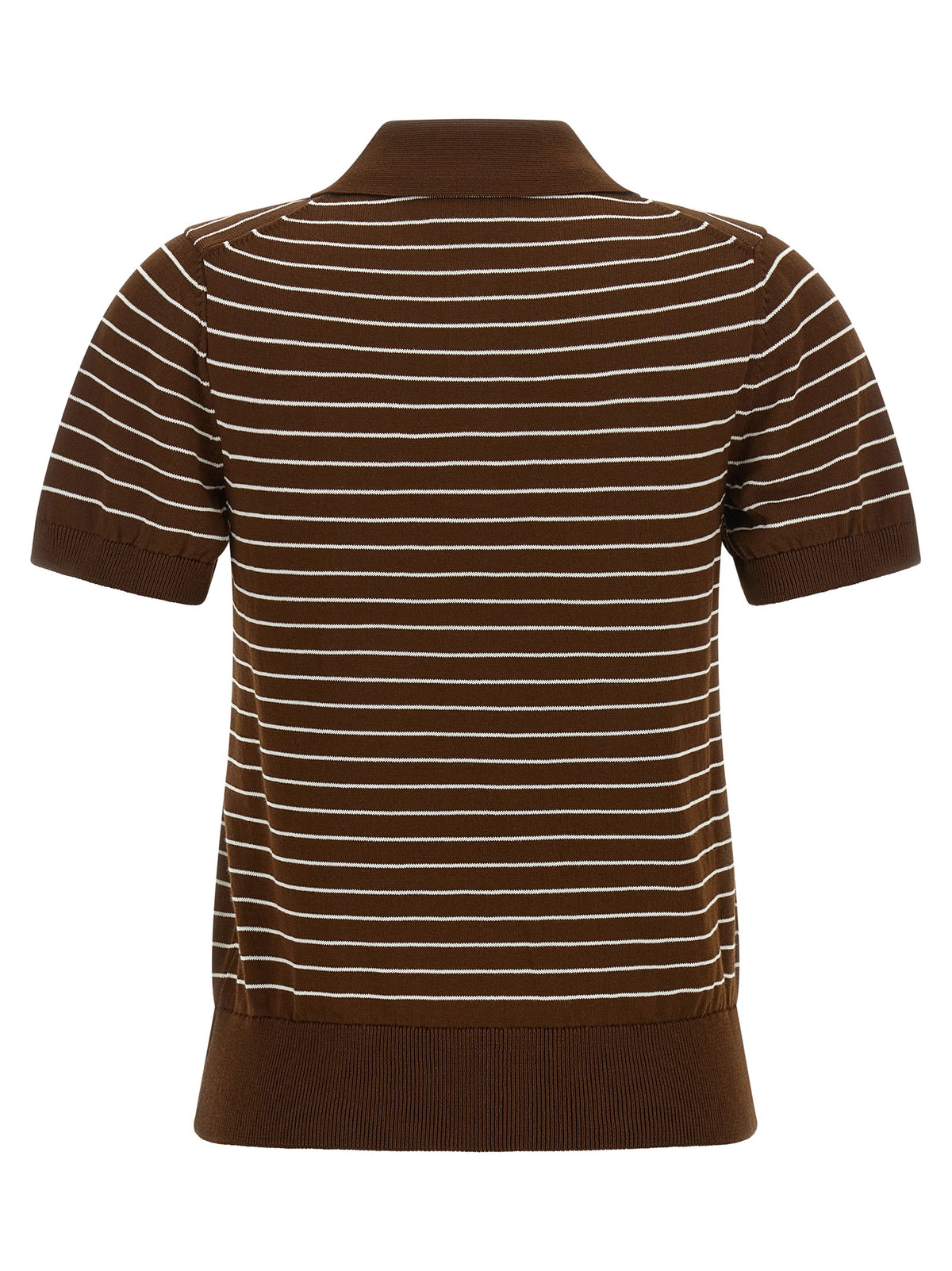 A.P.C. Brown Cotton Polo Shirt