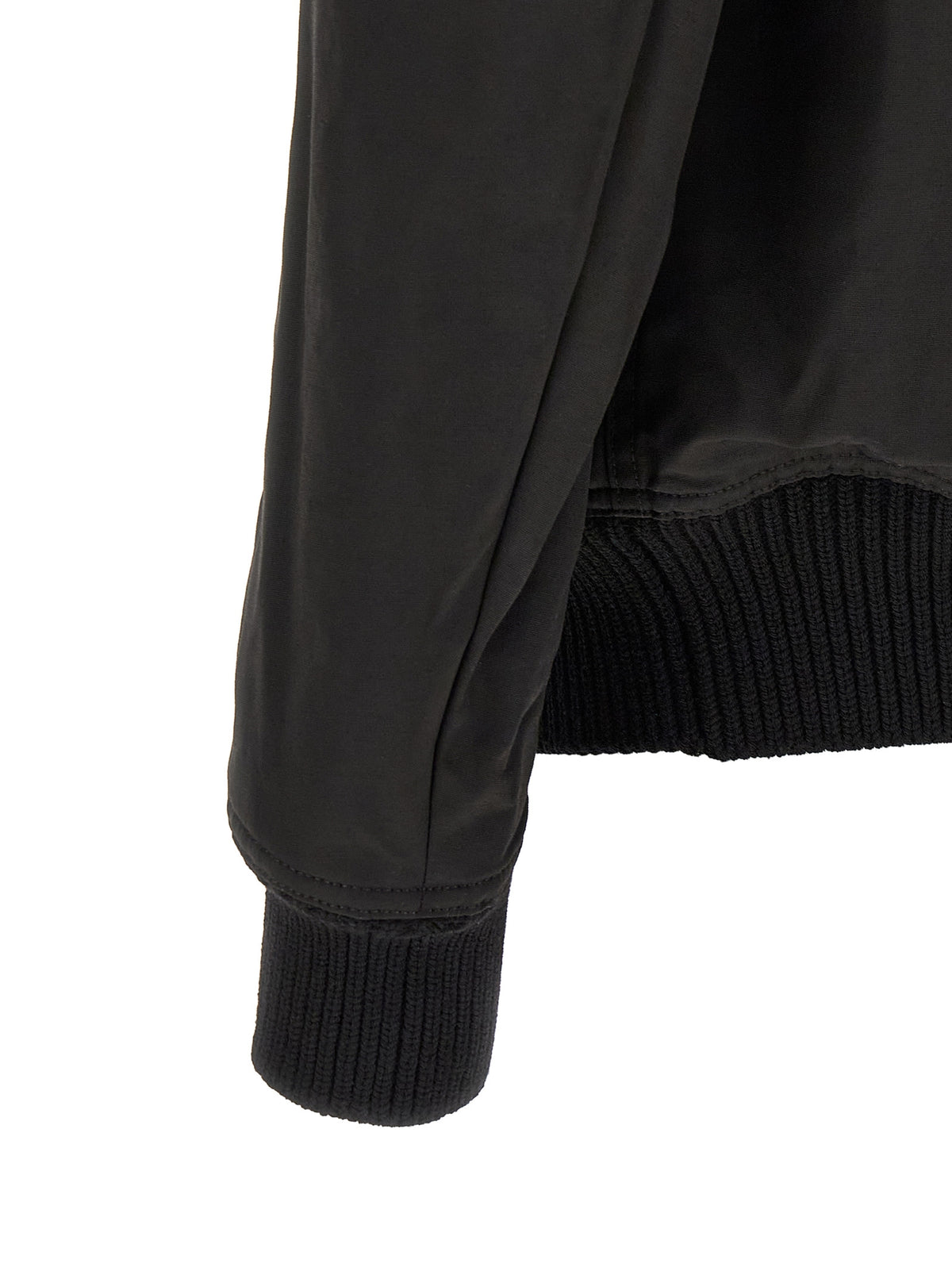 Rick Owens Black Nylon Bomber