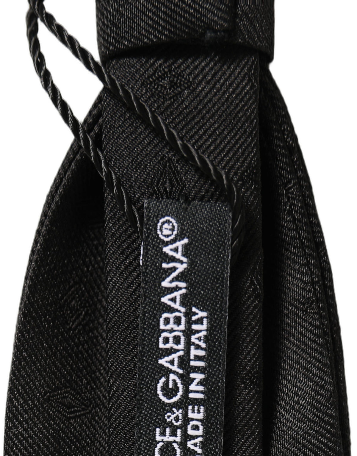Dolce & Gabbana Men Black 100% Silk Adjustable Neck Papillon Bow Tie