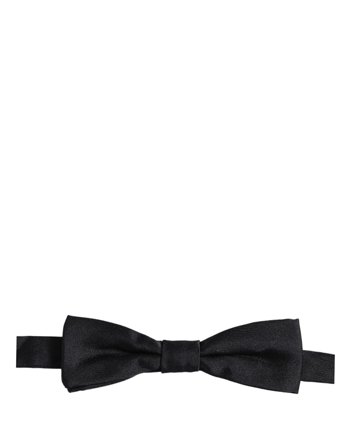 Dolce & Gabbana Men Black 100% Silk Adjustable Neck Papillon Bow Tie