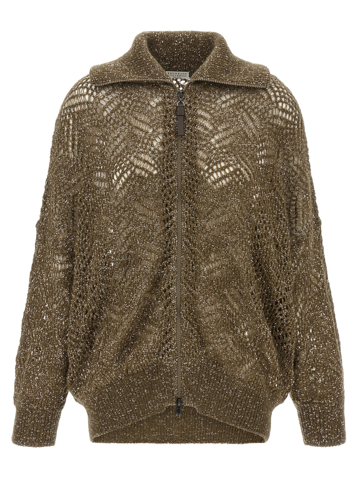 Brunello Cucinelli Brown Polyamide Cardigan